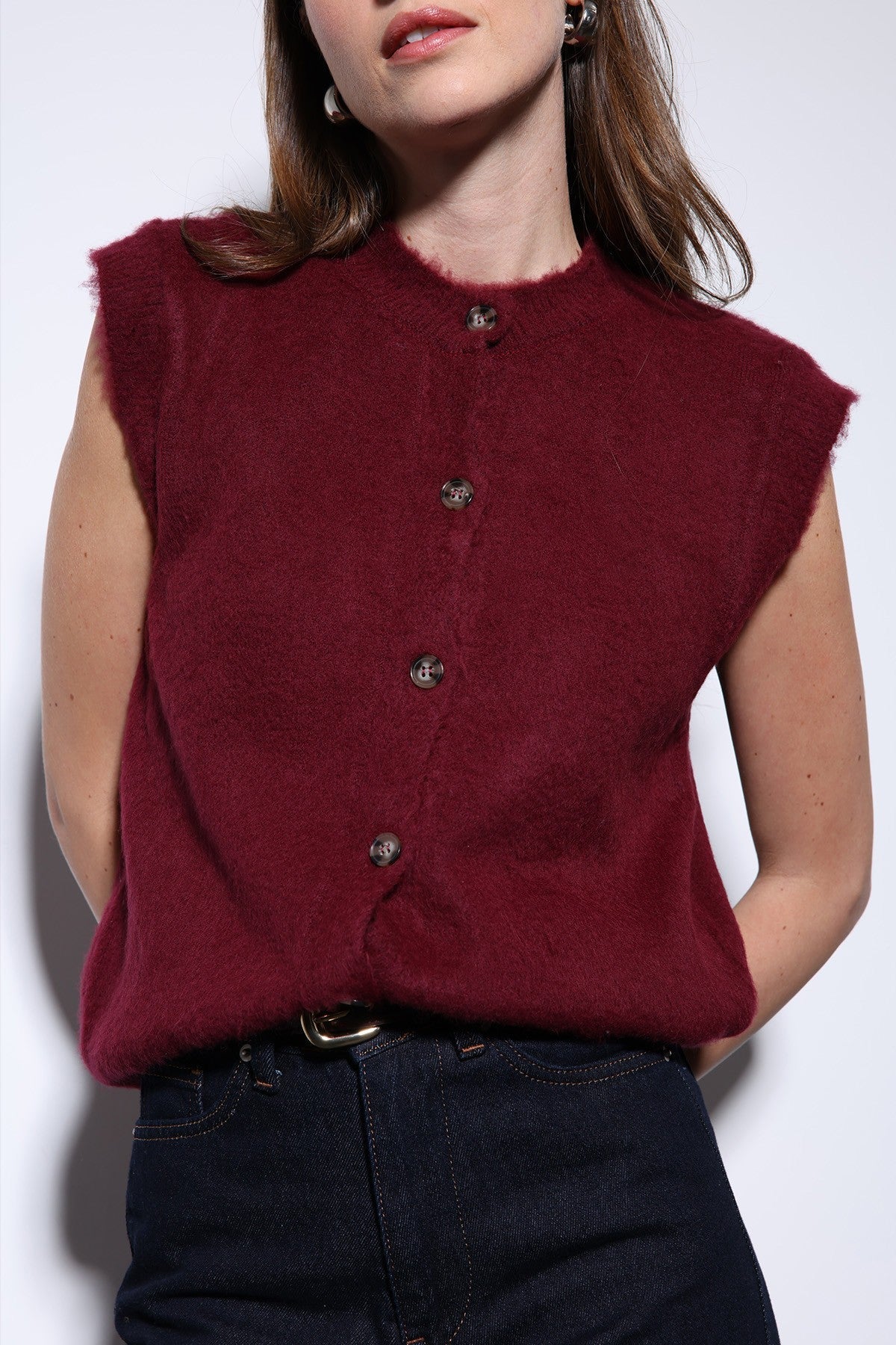 Antioch-Textured Women's Knit Vest