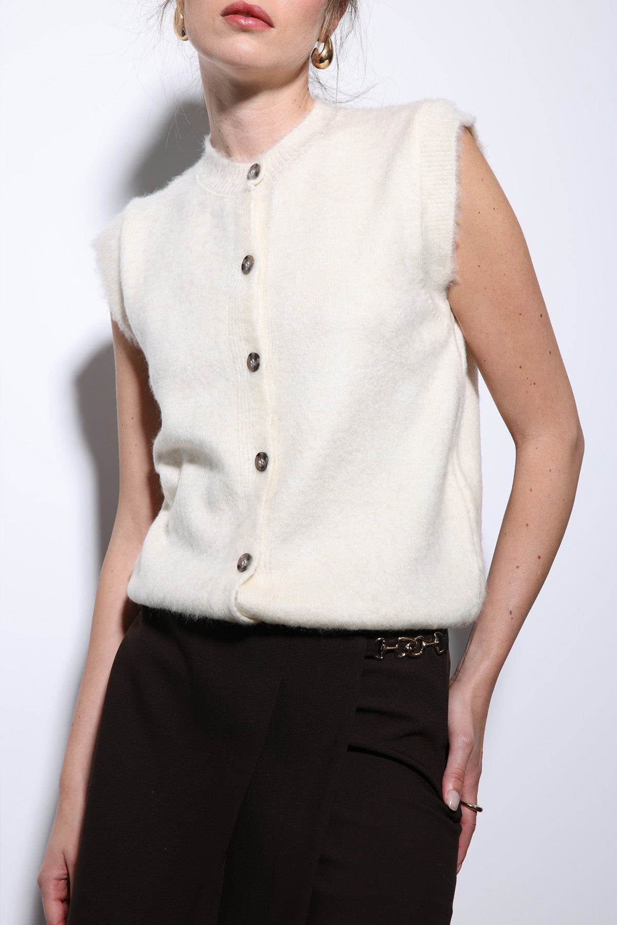 Antioch-Textured Women's Knit Vest