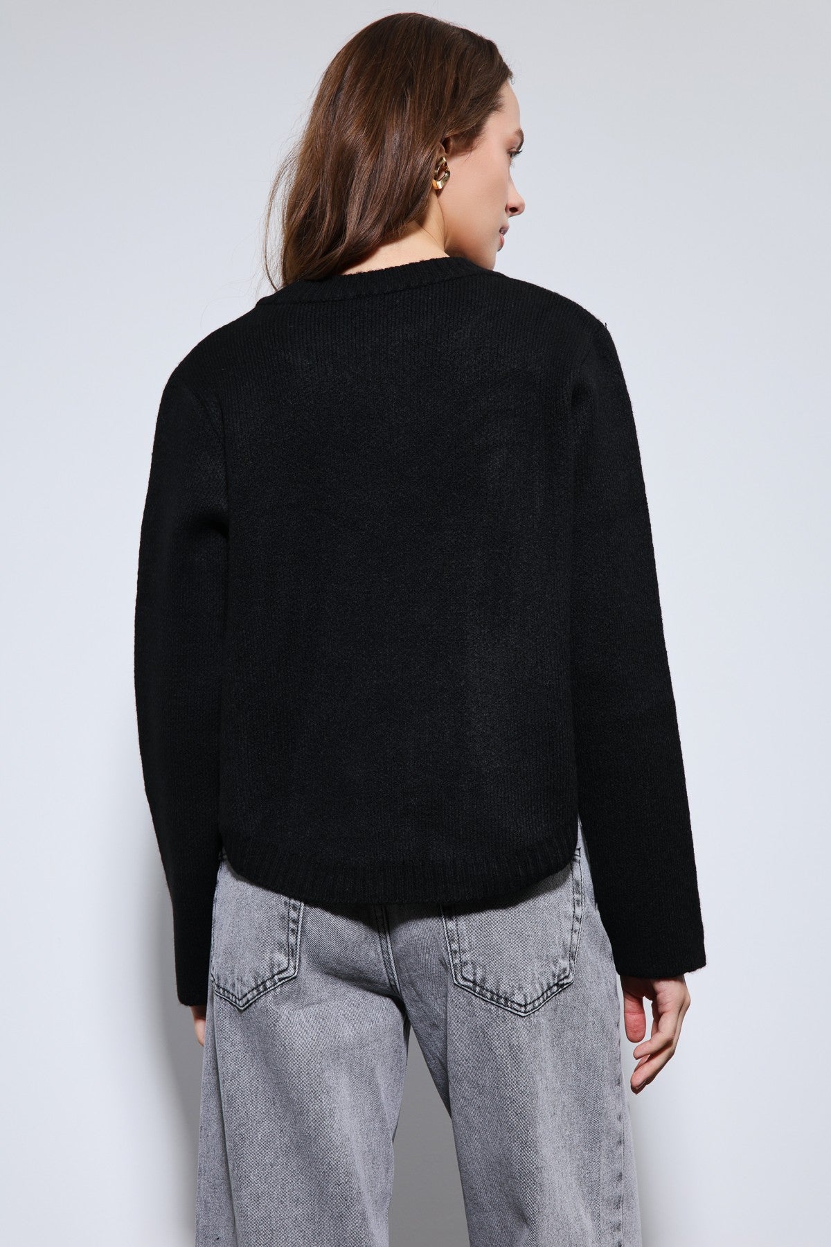 Antioch Knitted Sweater with Button Details
