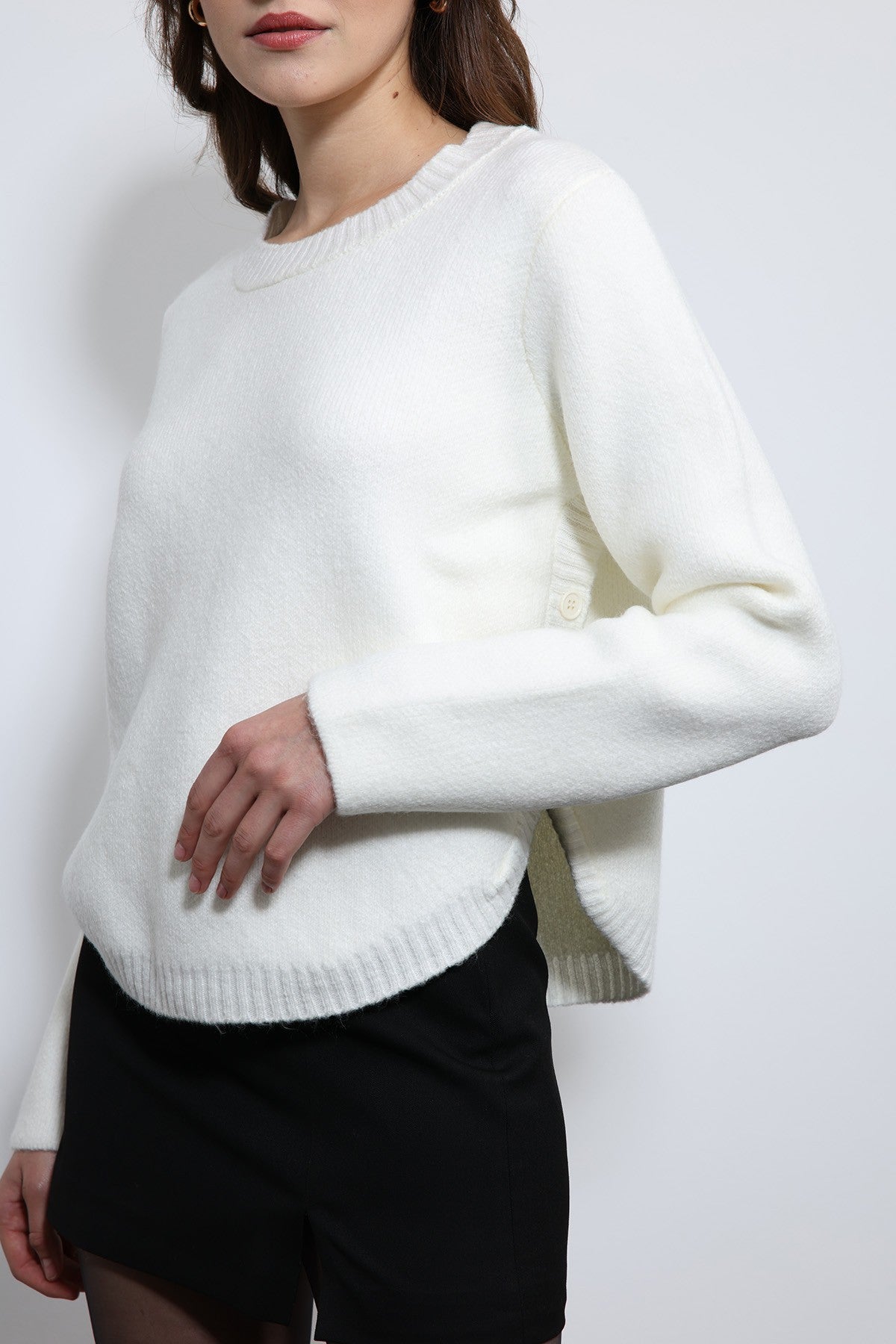 Antioch Knitted Sweater with Button Details