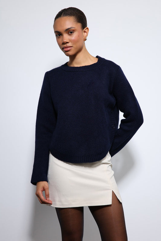 Antioch Knitted Sweater with Button Details