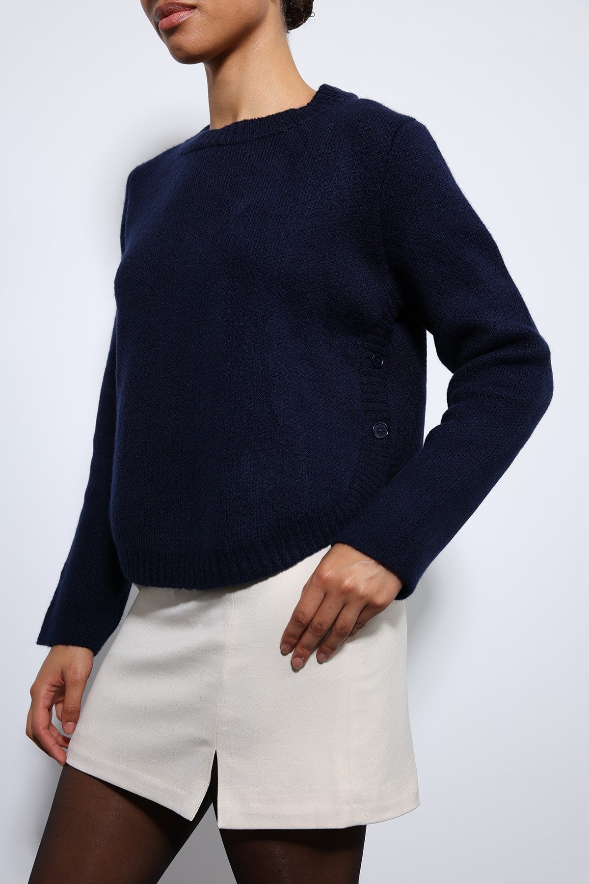 Antioch Knitted Sweater with Button Details