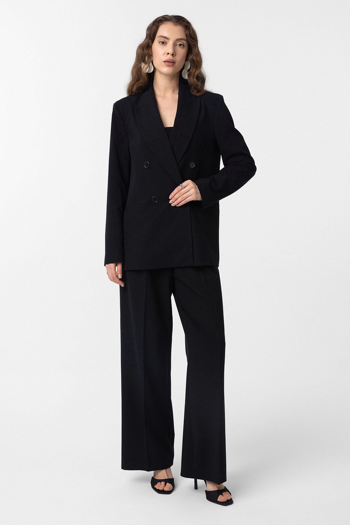 Antioch Regular-Fit Double-Breasted Women's Blazer Jacket