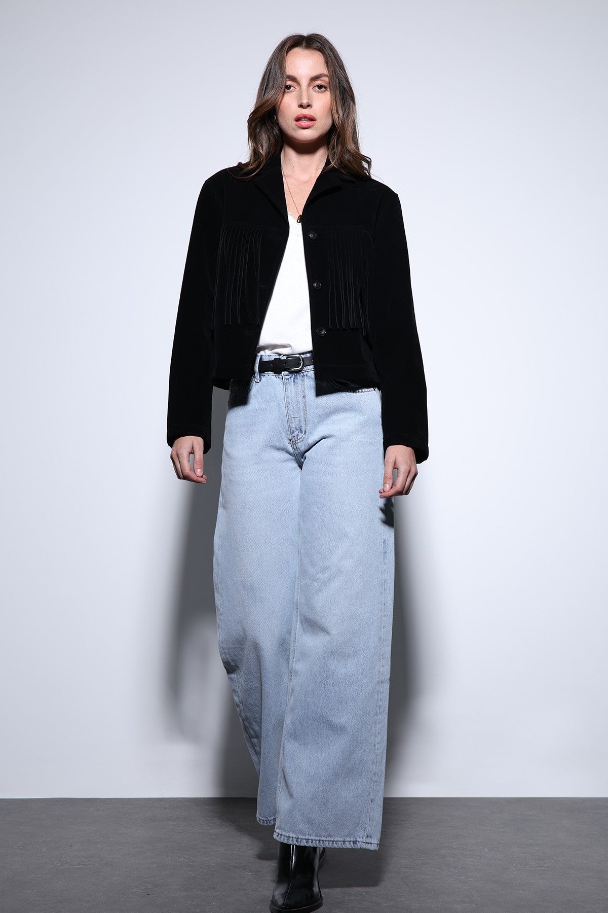 Antioch Fringe-Detailed Suede Women's Jacket