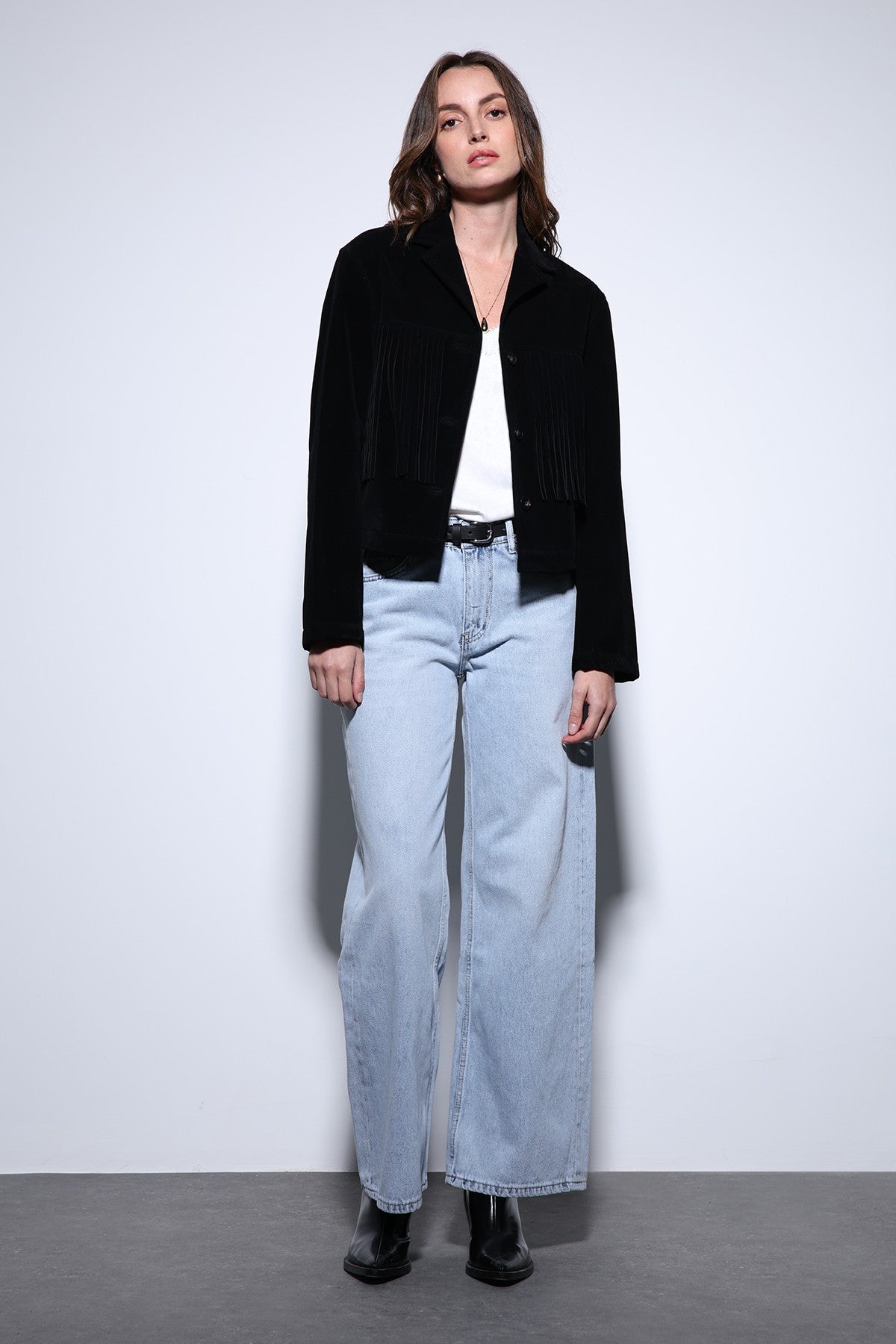 Antioch Fringe-Detailed Suede Women's Jacket