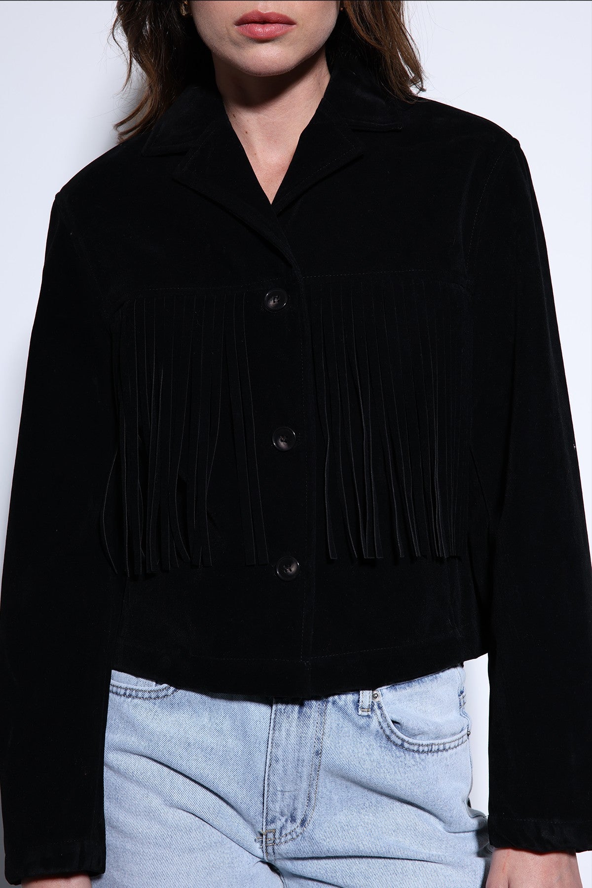 Antioch Fringe-Detailed Suede Women's Jacket