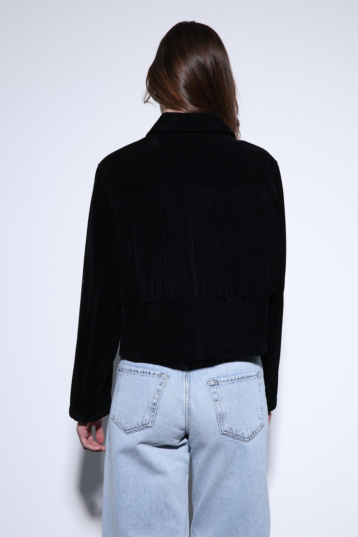 Antioch Fringe-Detailed Suede Women's Jacket
