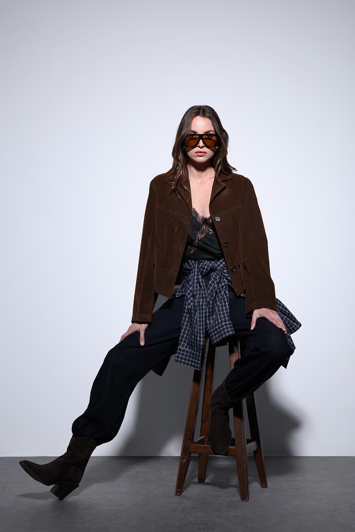 Antioch Fringe-Detailed Suede Women's Jacket