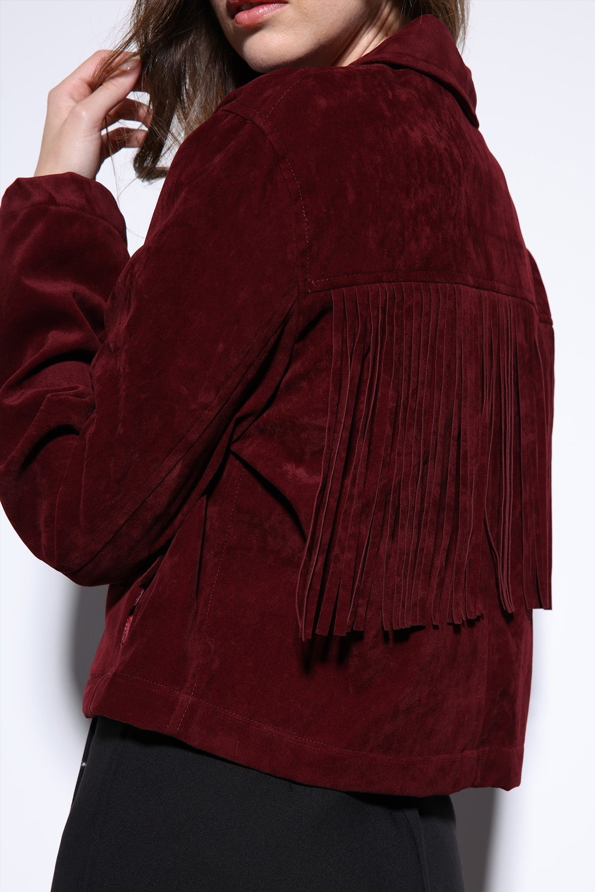 Antioch Fringe-Detailed Suede Women's Jacket
