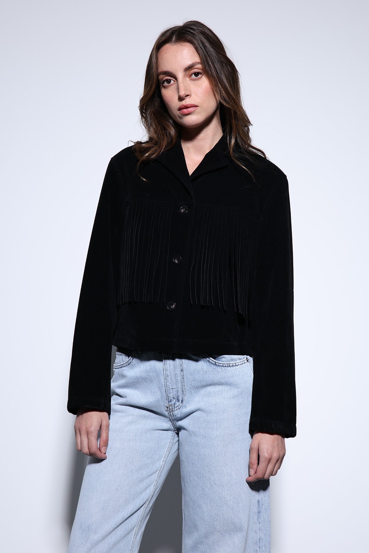 Antioch Fringe-Detailed Suede Women's Jacket