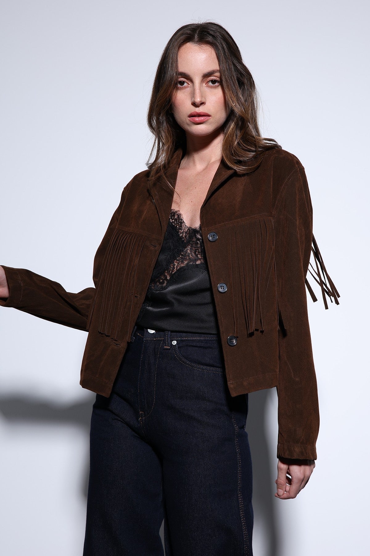 Antioch Fringe-Detailed Suede Women's Jacket