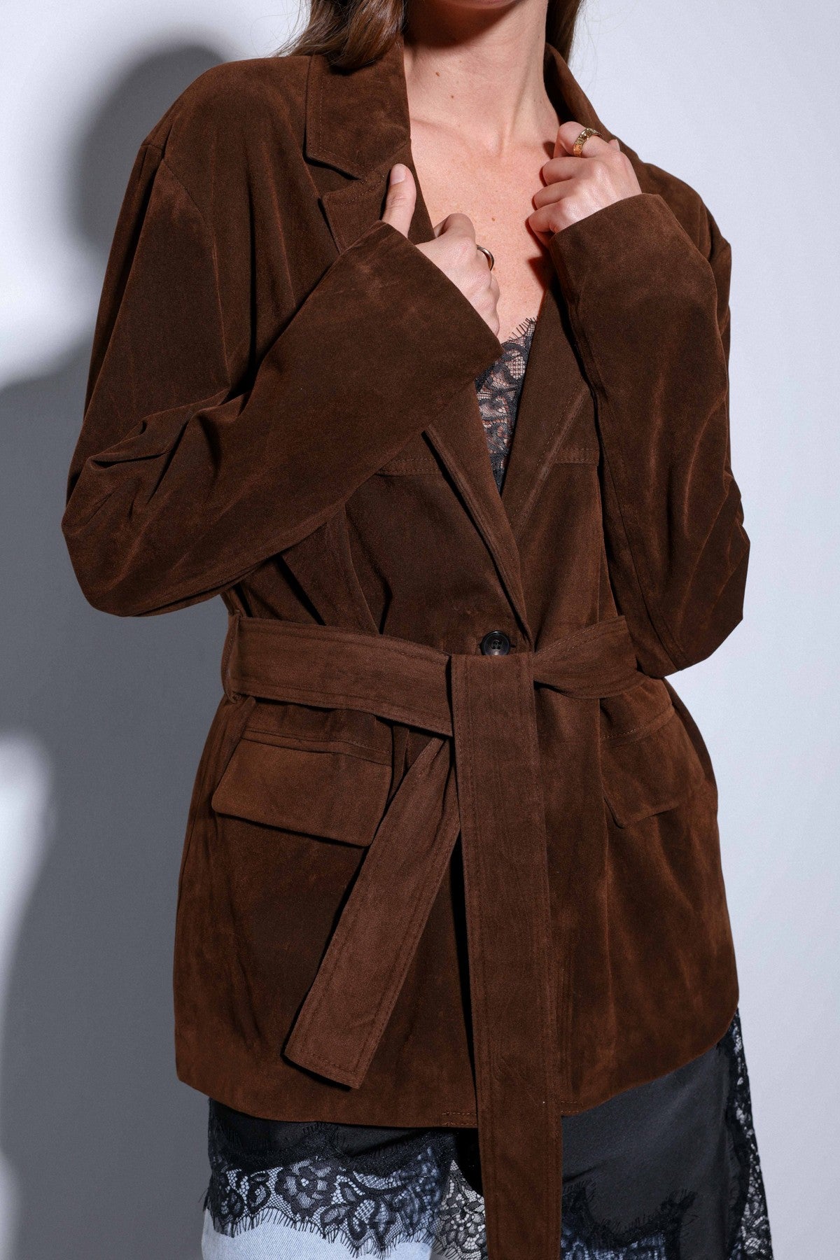 Antioch Belted Suede Women's Jacket