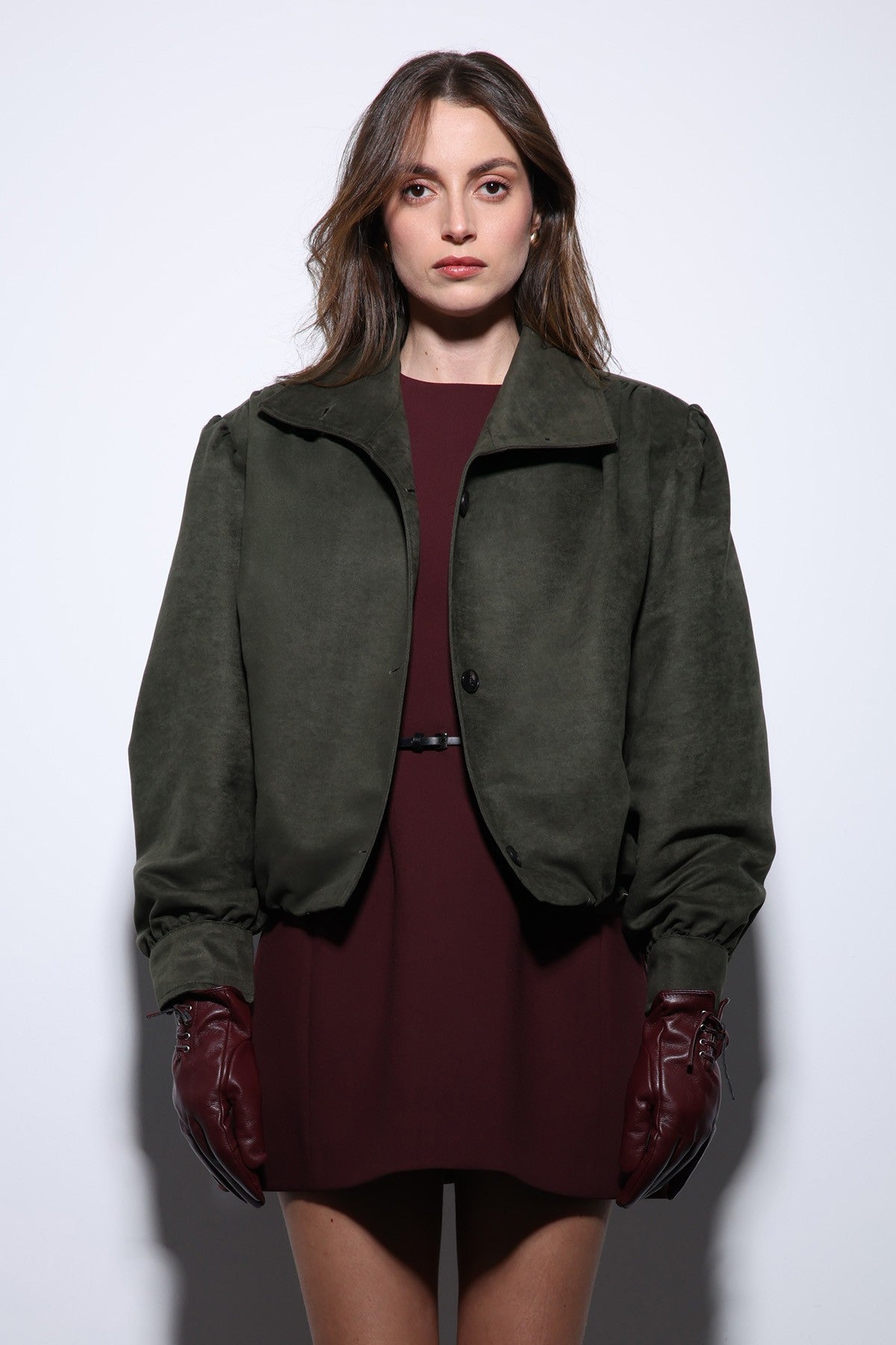 Antioch Suede-Look Women's Bomber Jacket