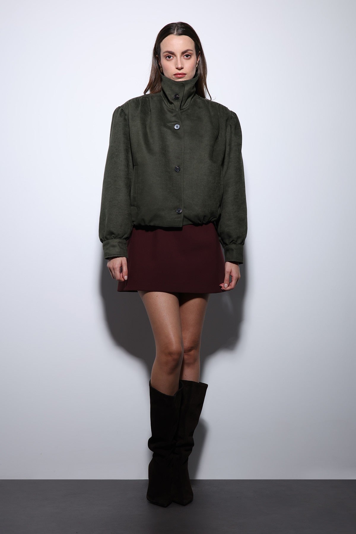 Antioch Suede-Look Women's Bomber Jacket