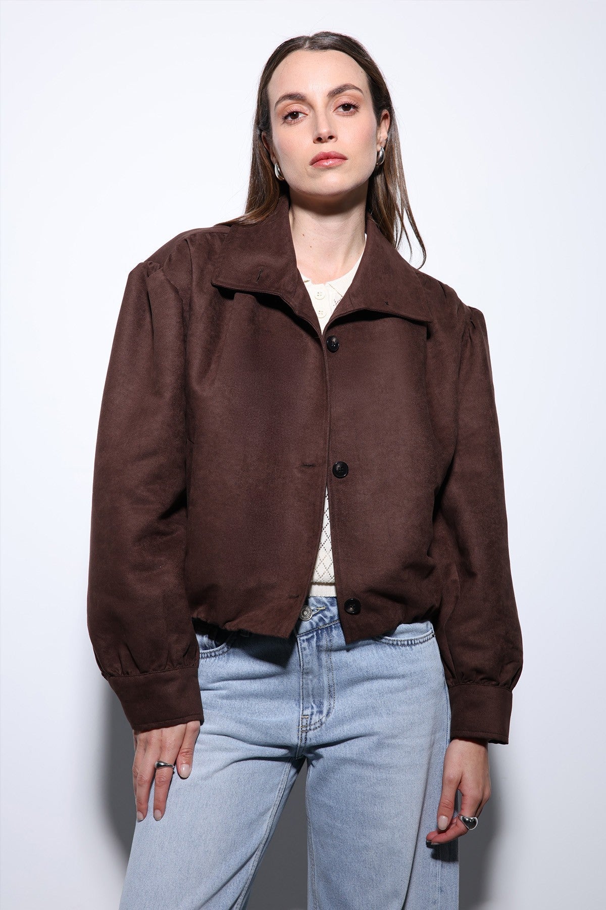 Antioch Suede-Look Women's Bomber Jacket