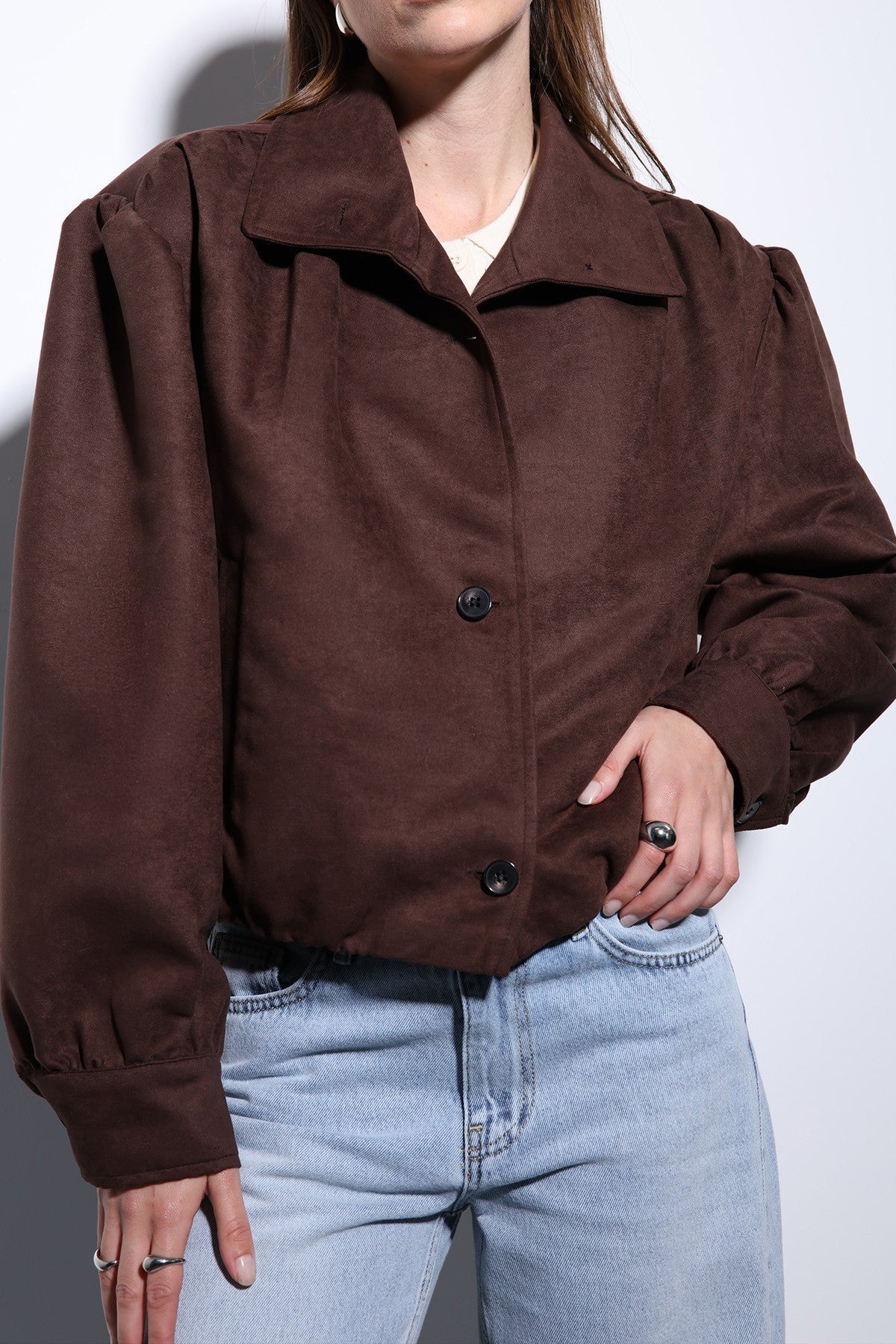Antioch Suede-Look Women's Bomber Jacket