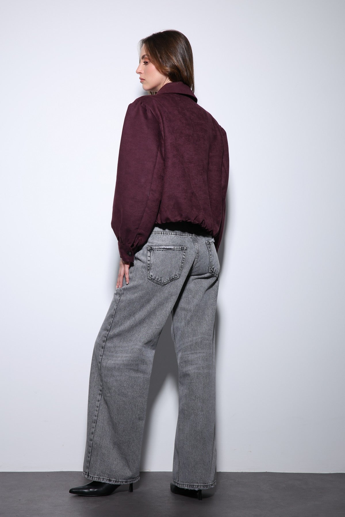 Antioch Suede-Look Women's Bomber Jacket