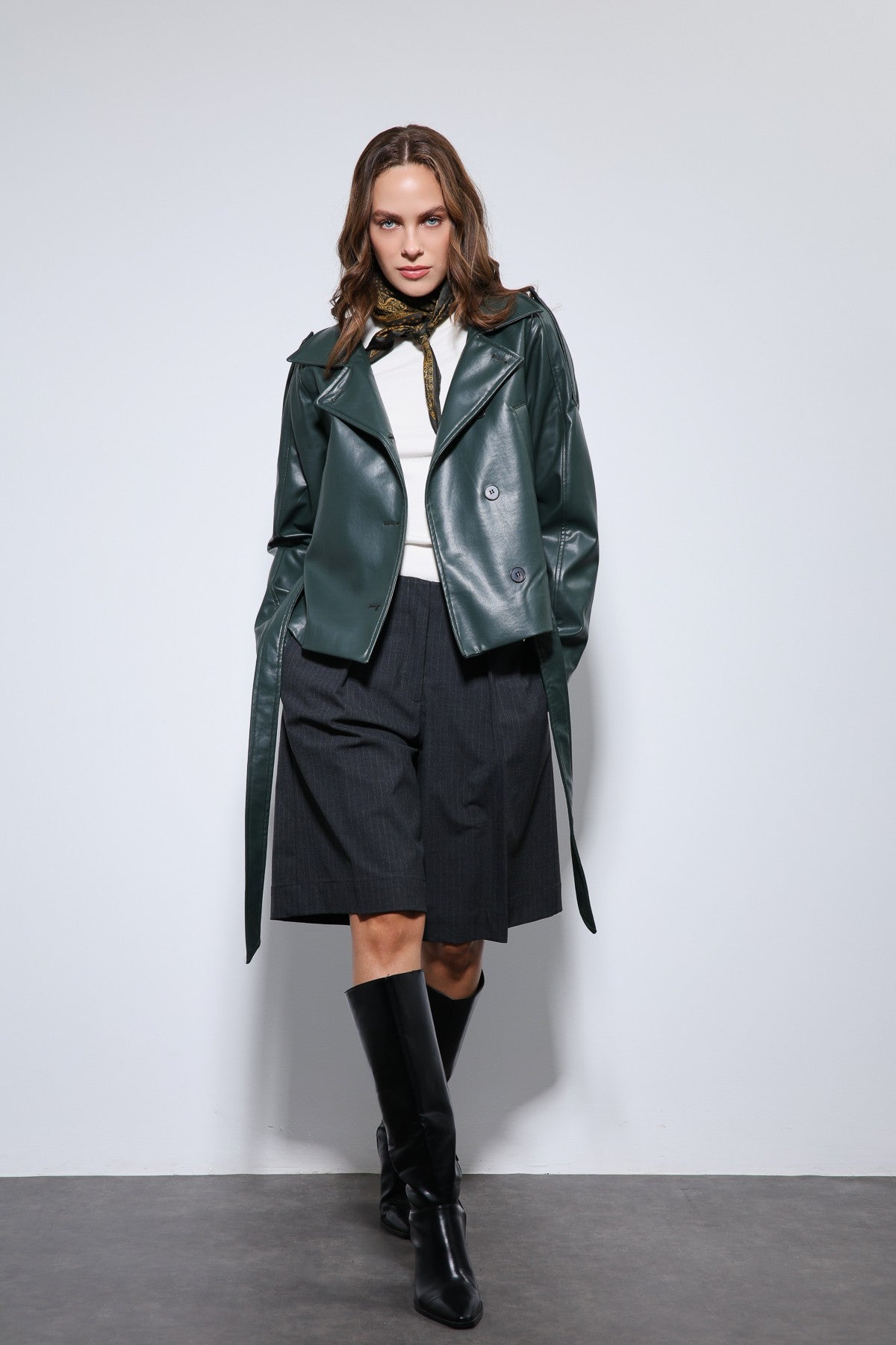 Antioch Arched Faux Leather Jacket