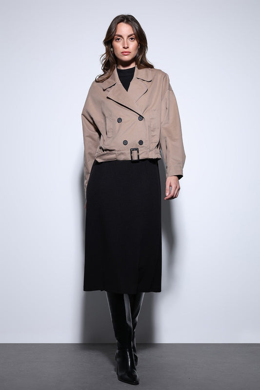 Antioch Cross-Over Short Women's Trench Coat