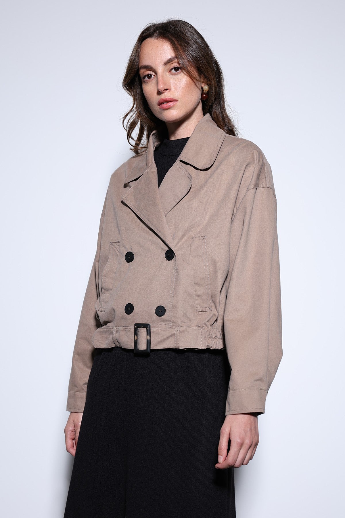 Antioch Cross-Over Short Women's Trench Coat
