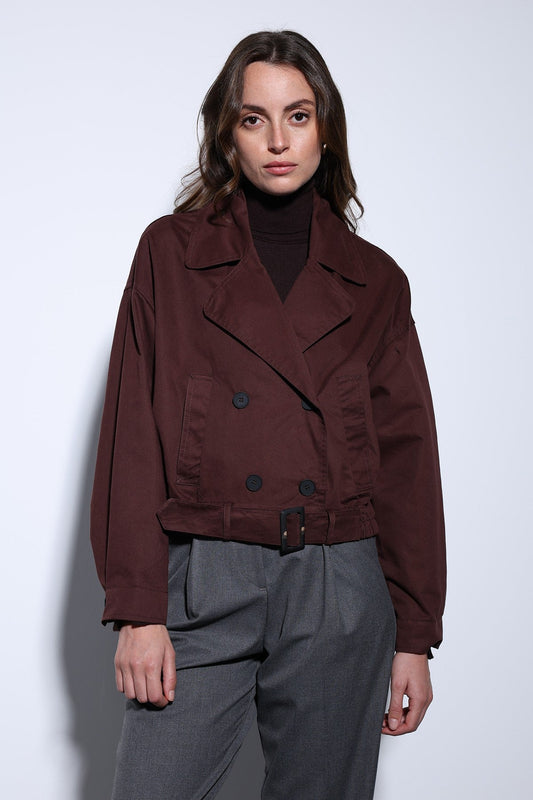 Antioch Cross-Over Short Women's Trench Coat