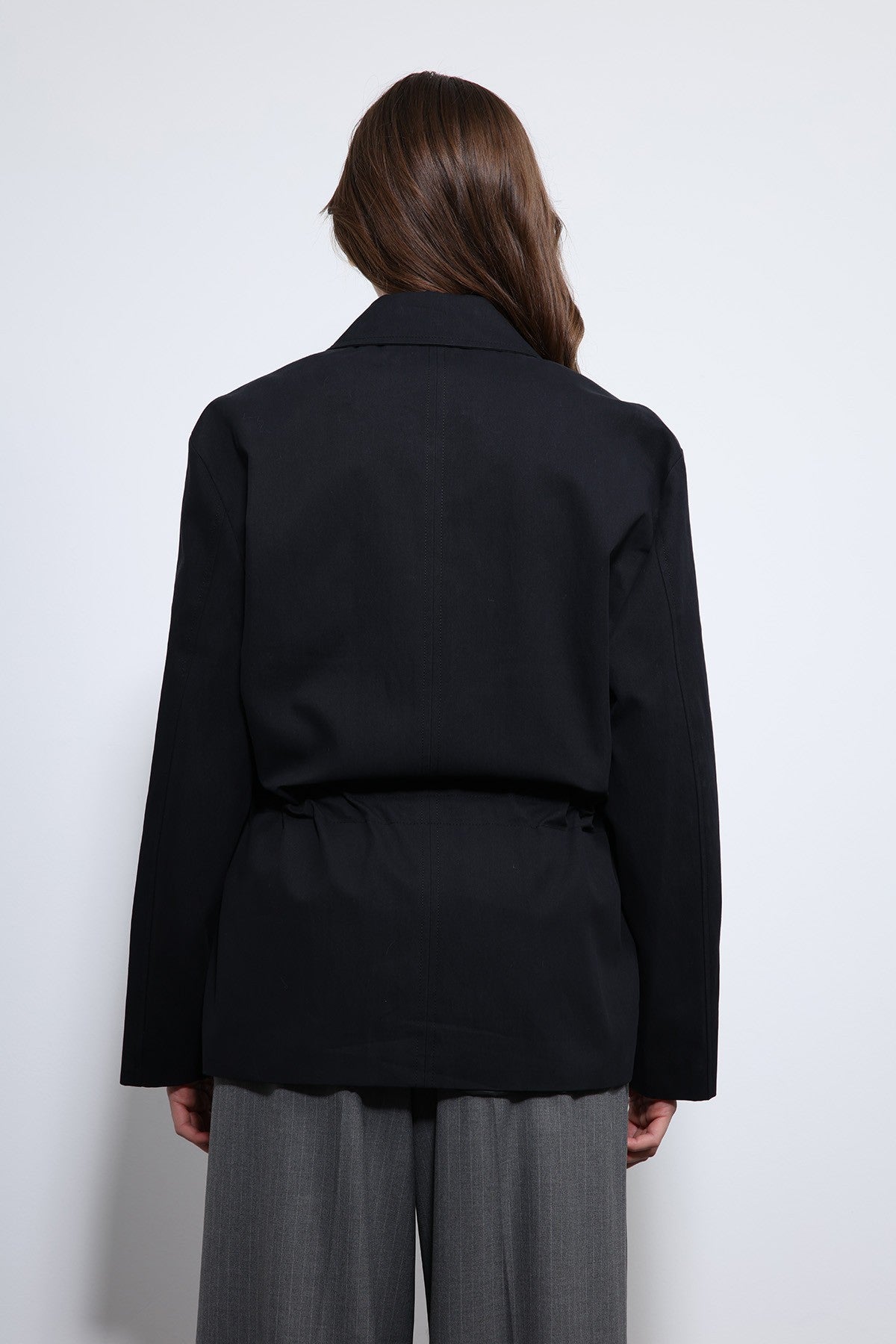 Antioch Short Trench Coat with Adjustable Waist