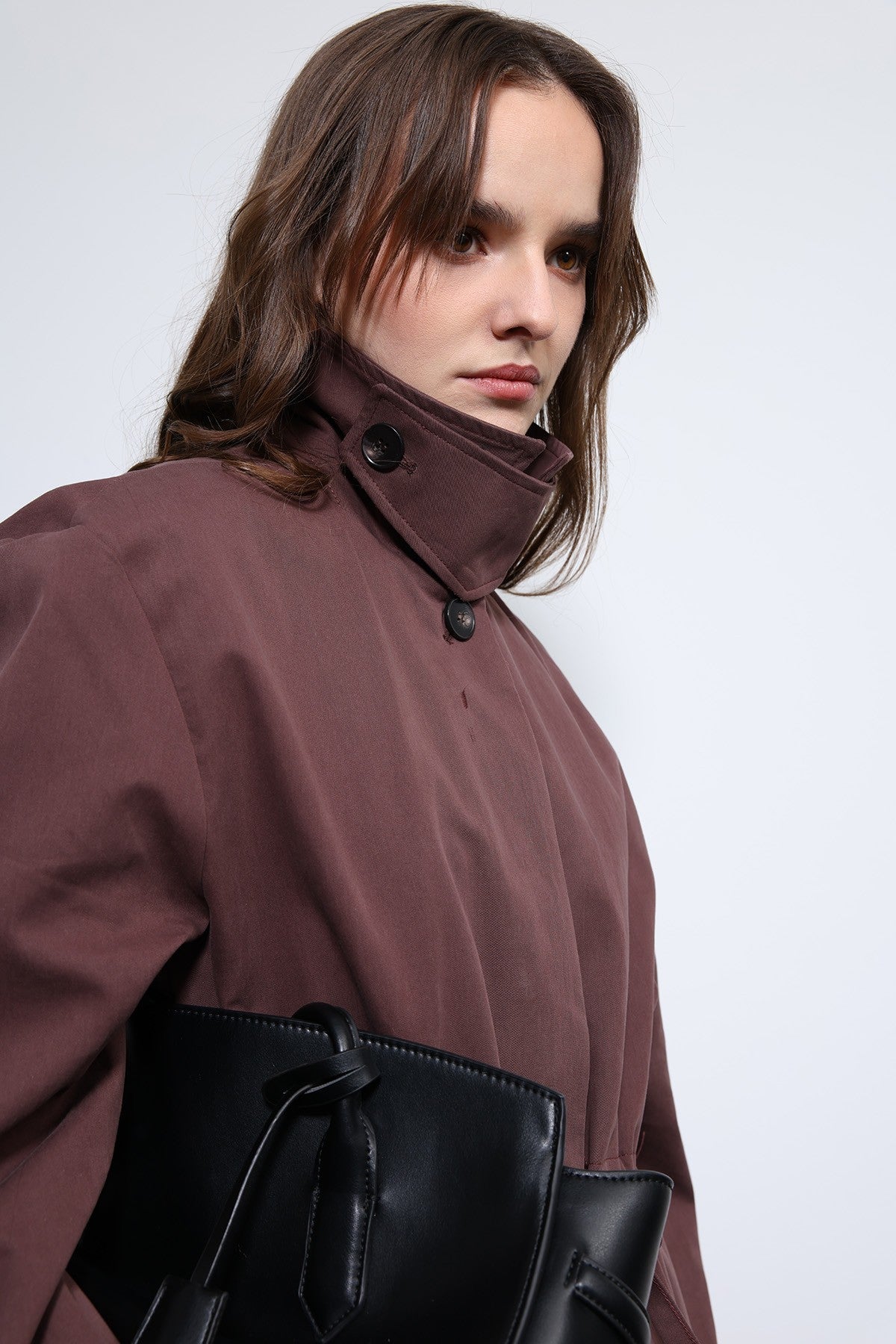 Antioch Short Trench Coat with Adjustable Waist