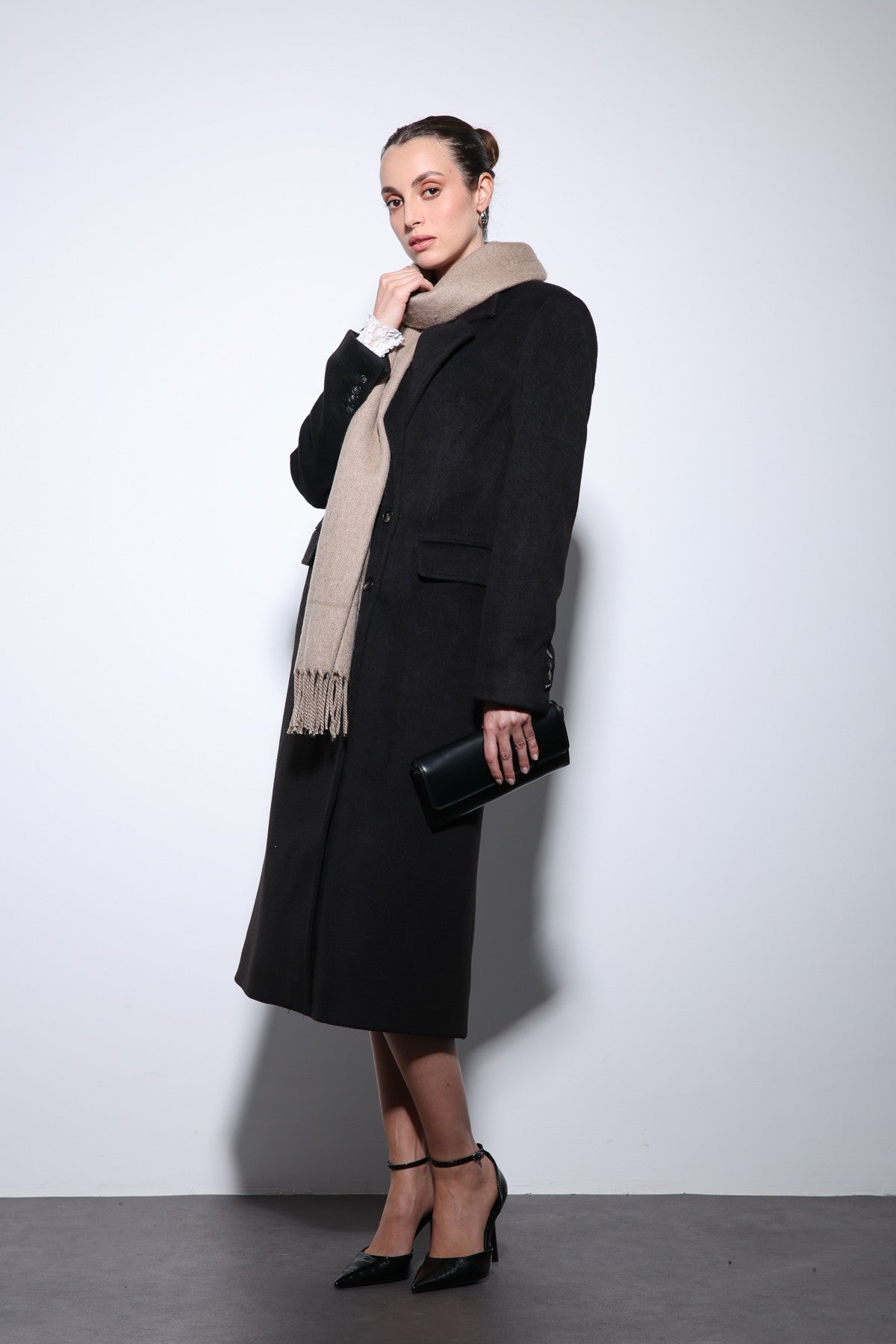 Antioch Women's Wool-Blend Double-Breasted Coat