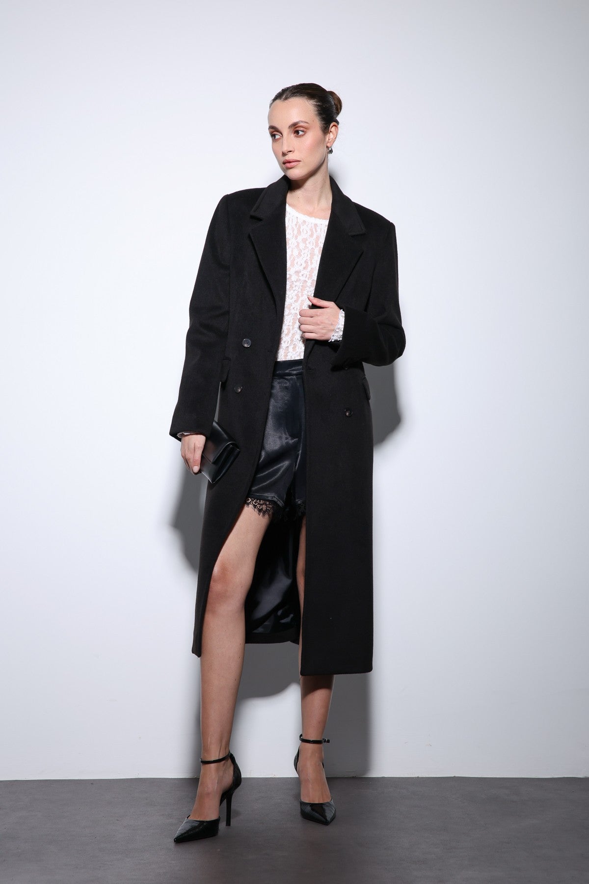 Antioch Women's Wool-Blend Double-Breasted Coat
