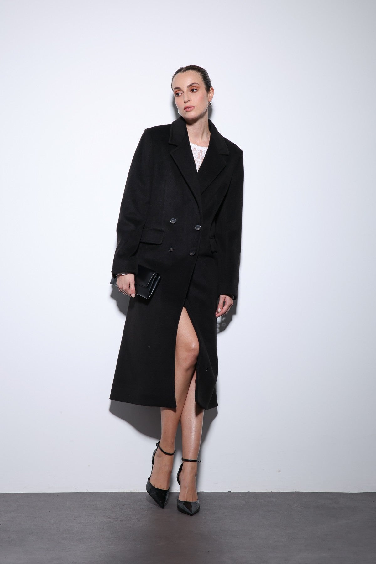 Antioch Women's Wool-Blend Double-Breasted Coat