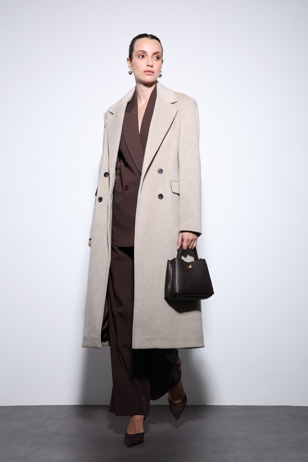 Antioch Women's Wool-Blend Double-Breasted Coat