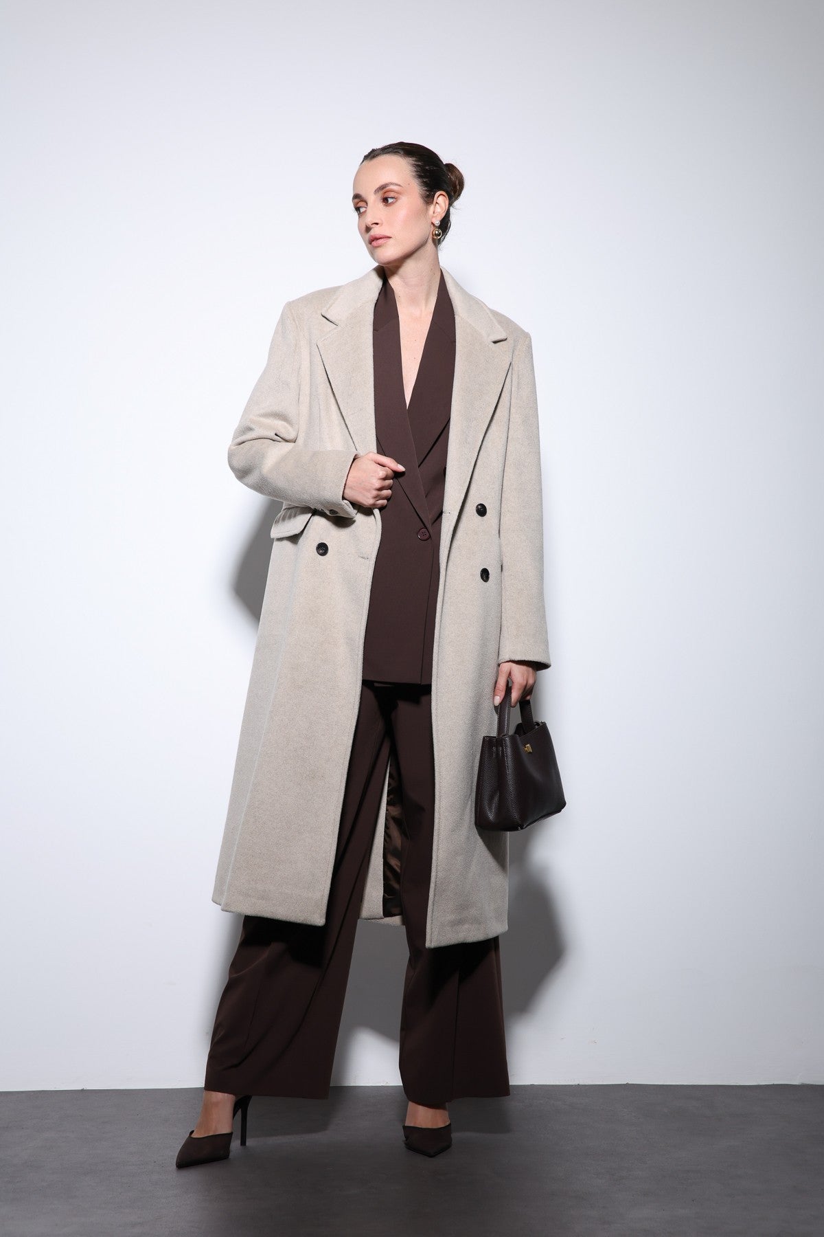 Antioch Women's Wool-Blend Double-Breasted Coat
