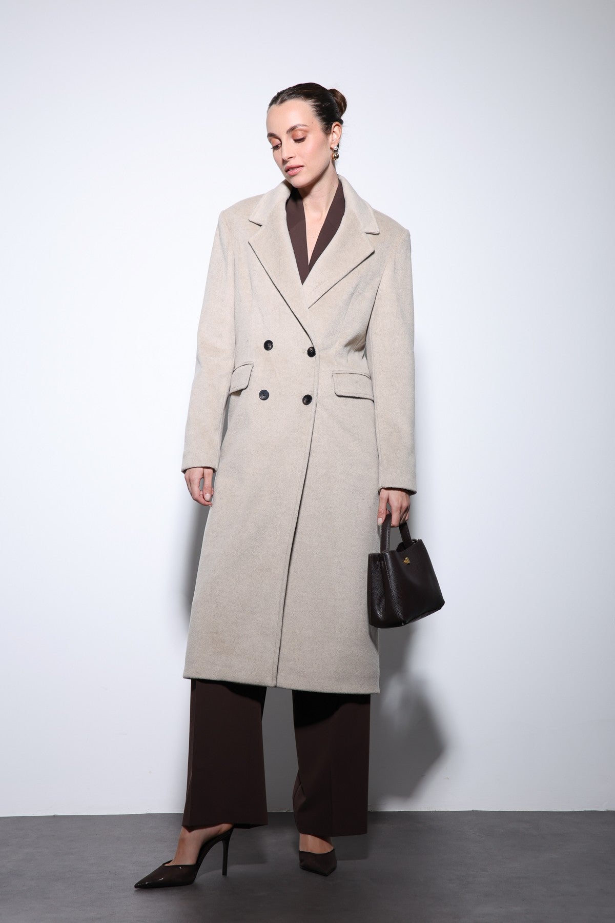 Antioch Women's Wool-Blend Double-Breasted Coat