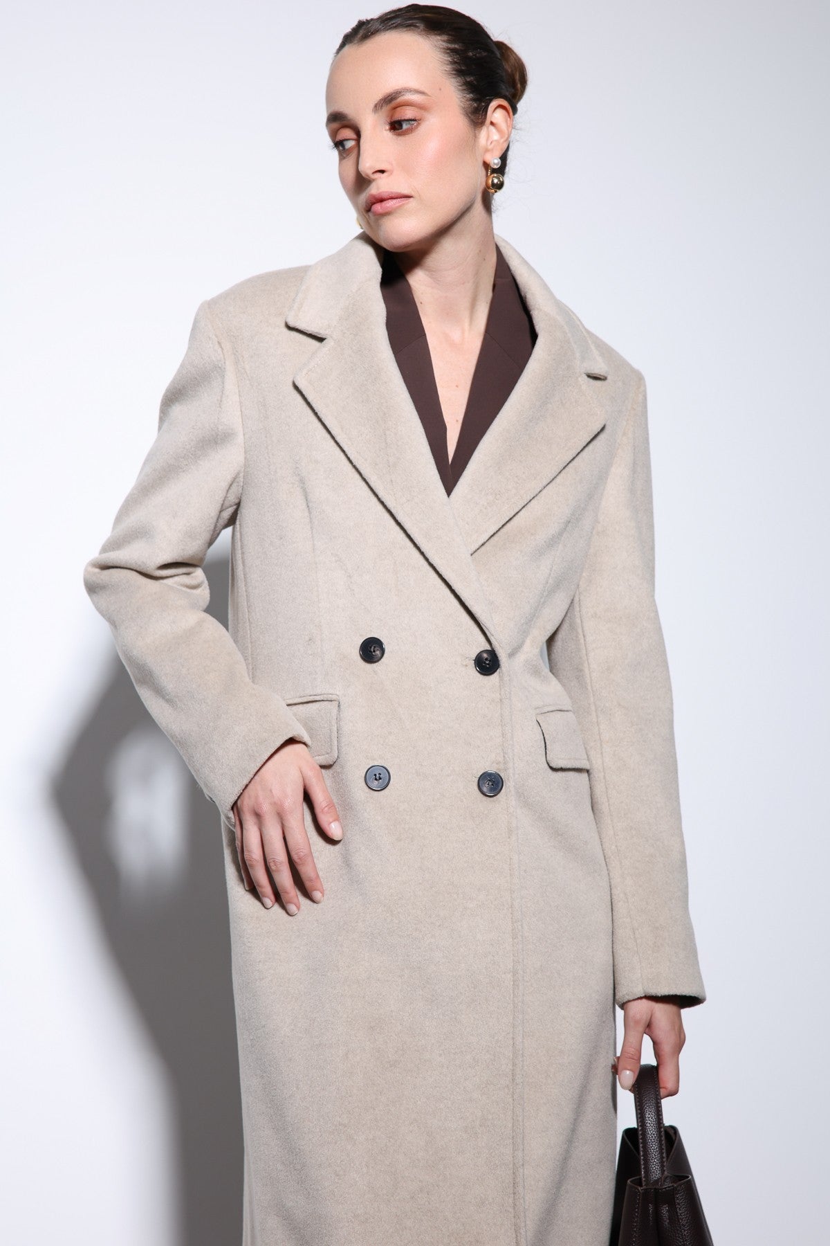 Antioch Women's Wool-Blend Double-Breasted Coat