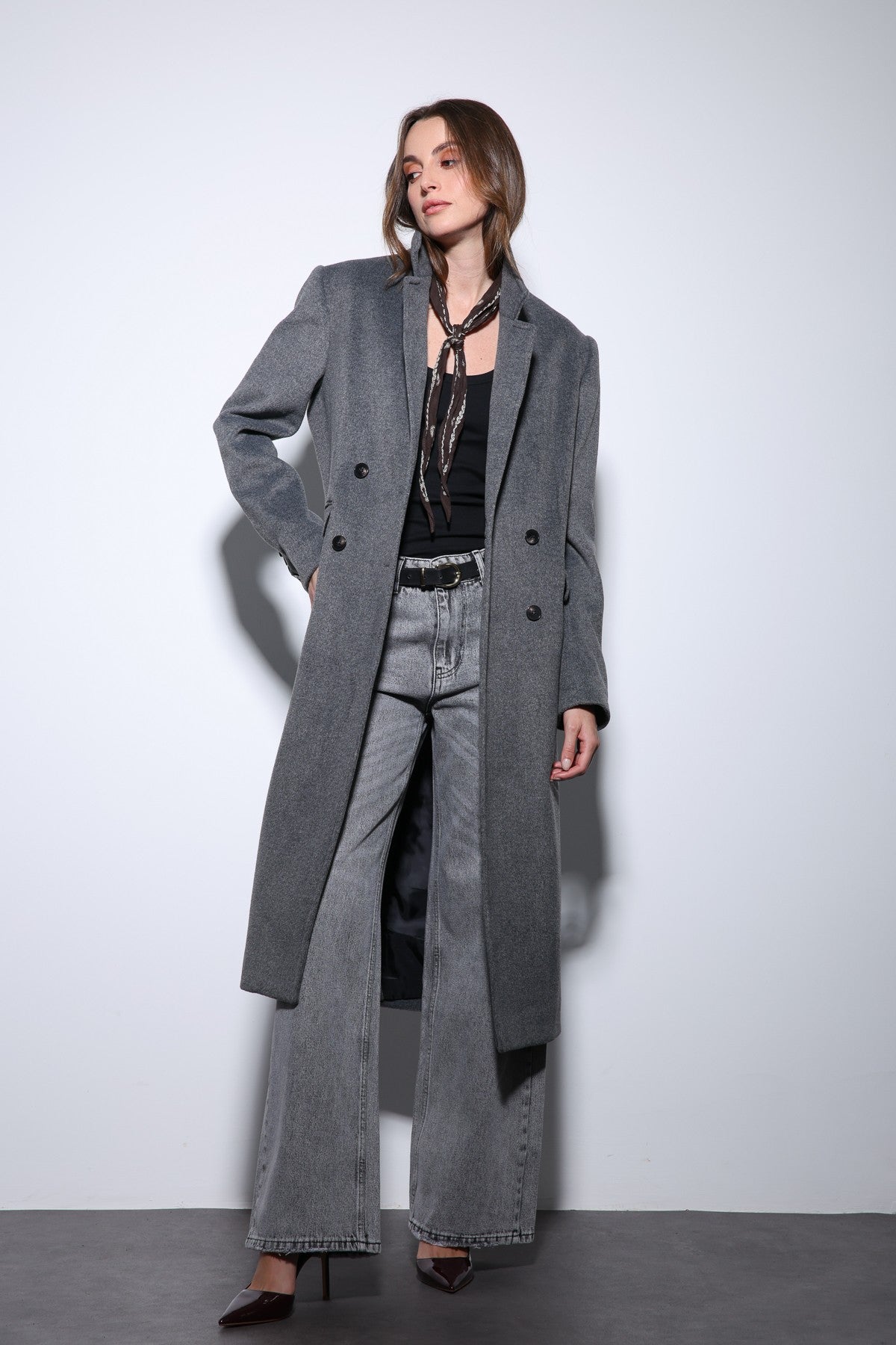 Antioch Women's Wool-Blend Double-Breasted Coat