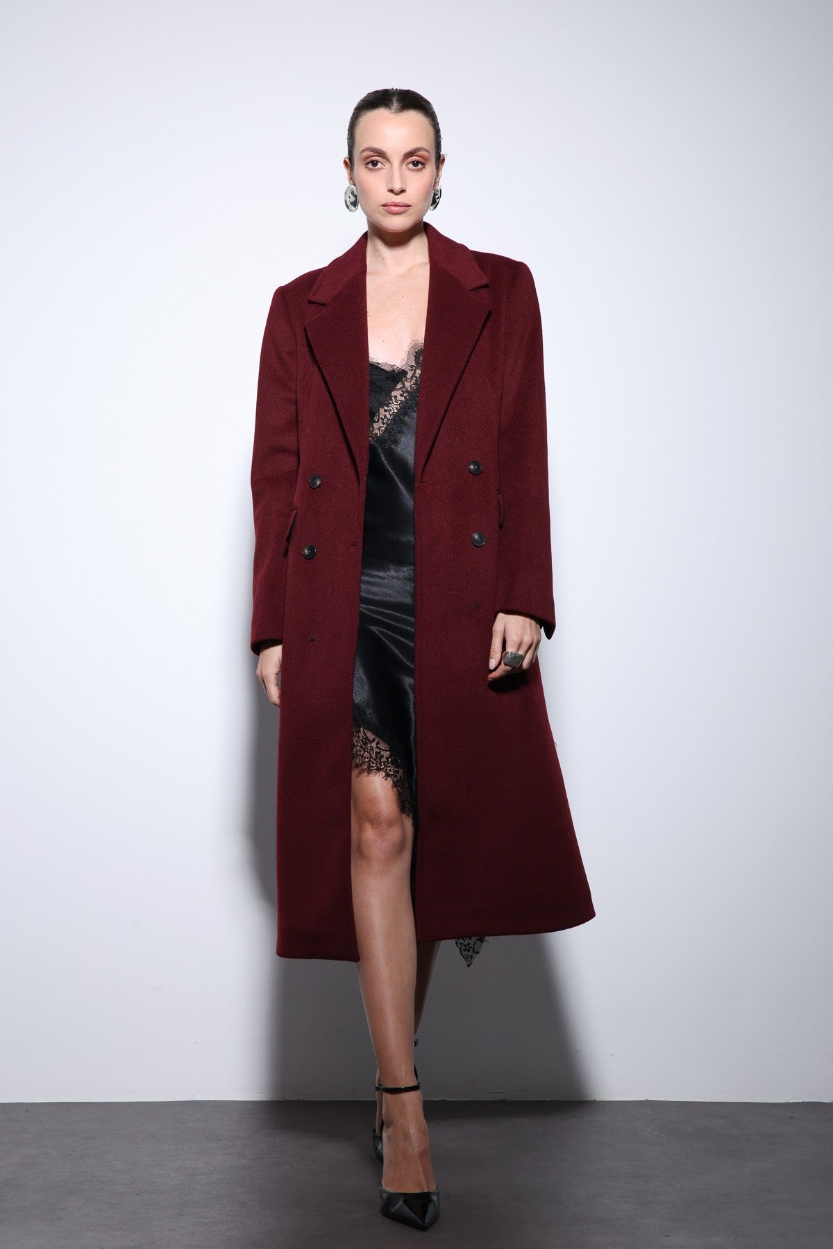 Antioch Women's Wool-Blend Double-Breasted Coat