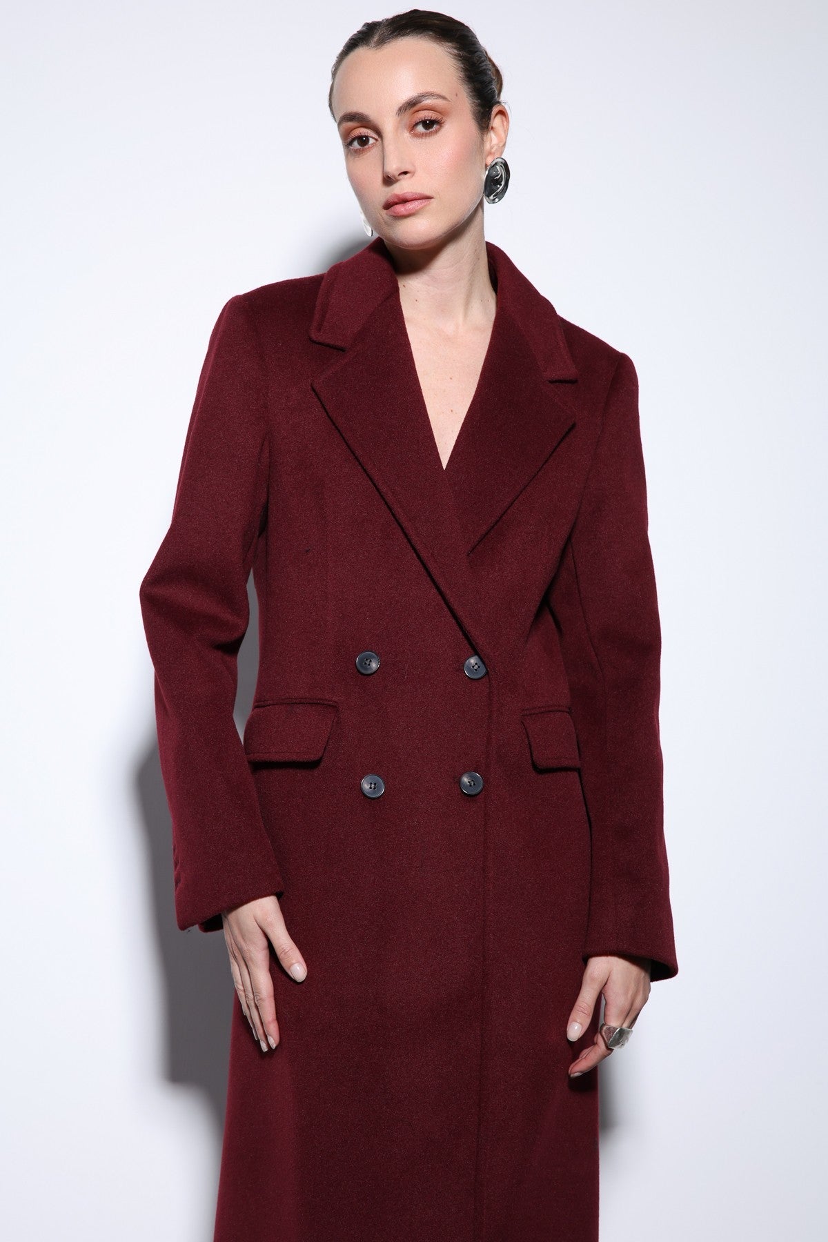 Antioch Women's Wool-Blend Double-Breasted Coat