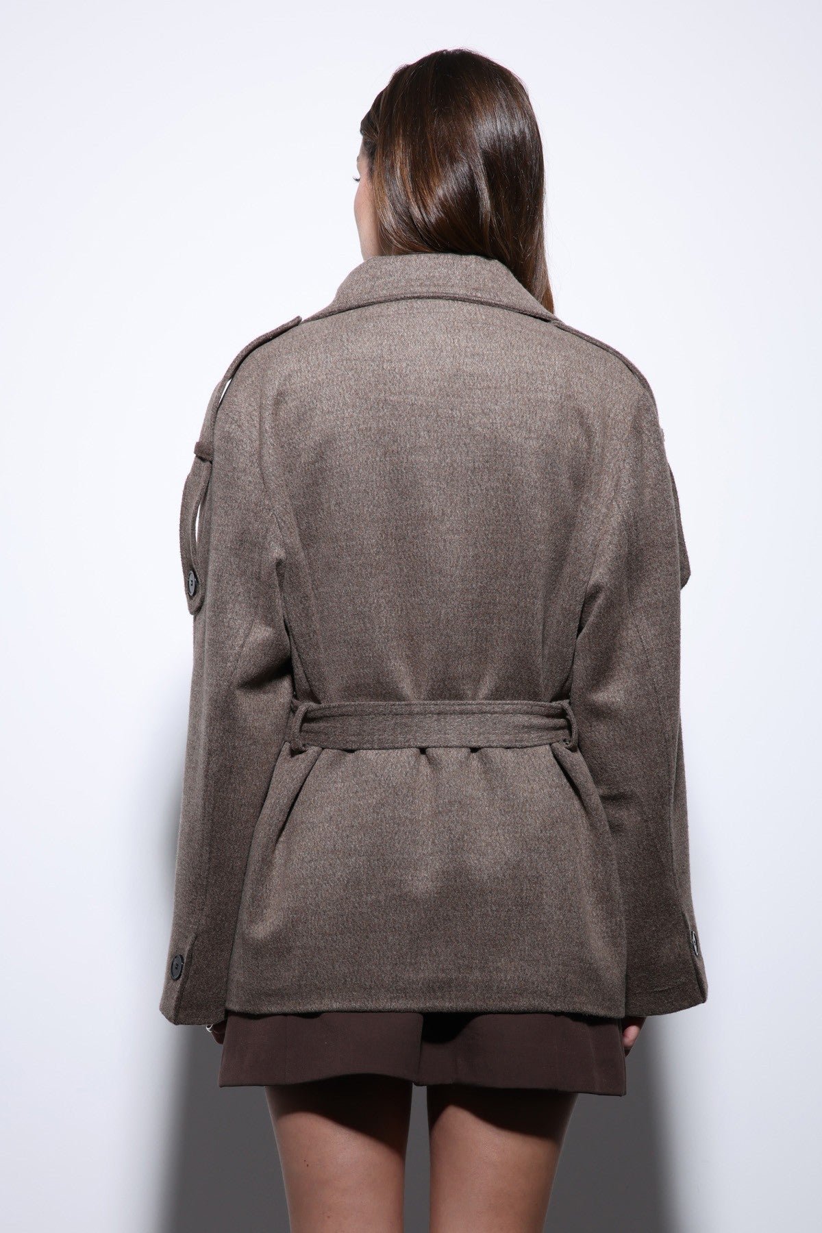 Antioch Stand-Up Collar Double-Breasted Women's Coat