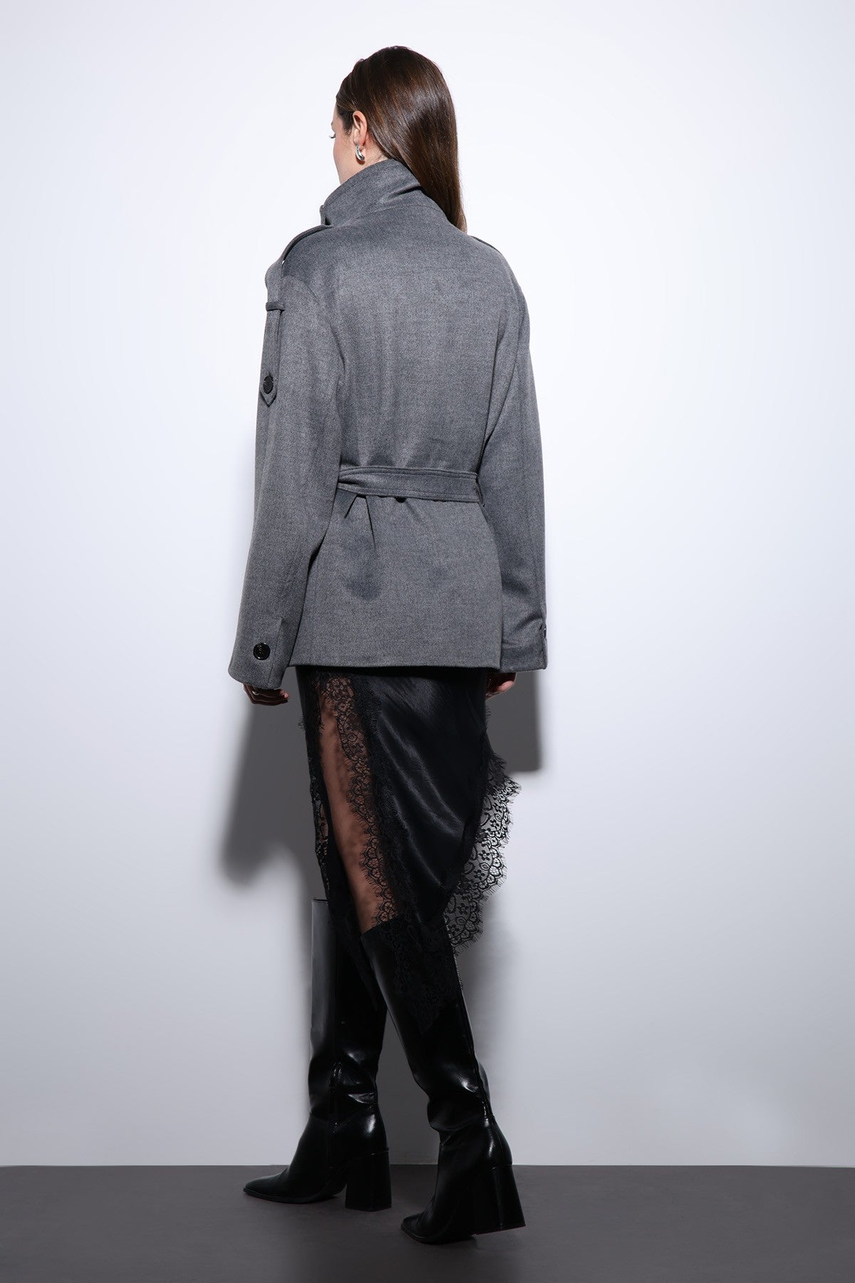 Antioch Stand-Up Collar Double-Breasted Women's Coat