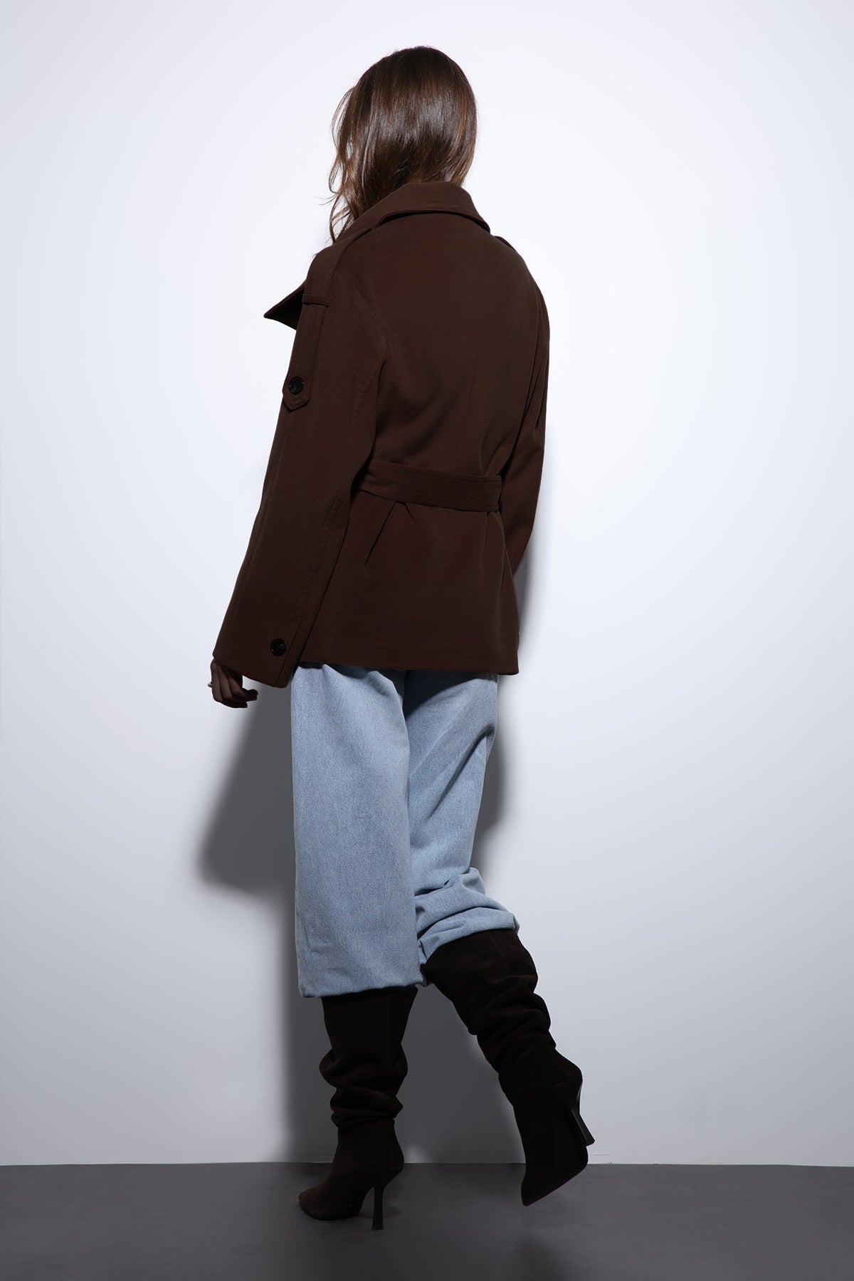 Antioch Stand-Up Collar Double-Breasted Women's Coat