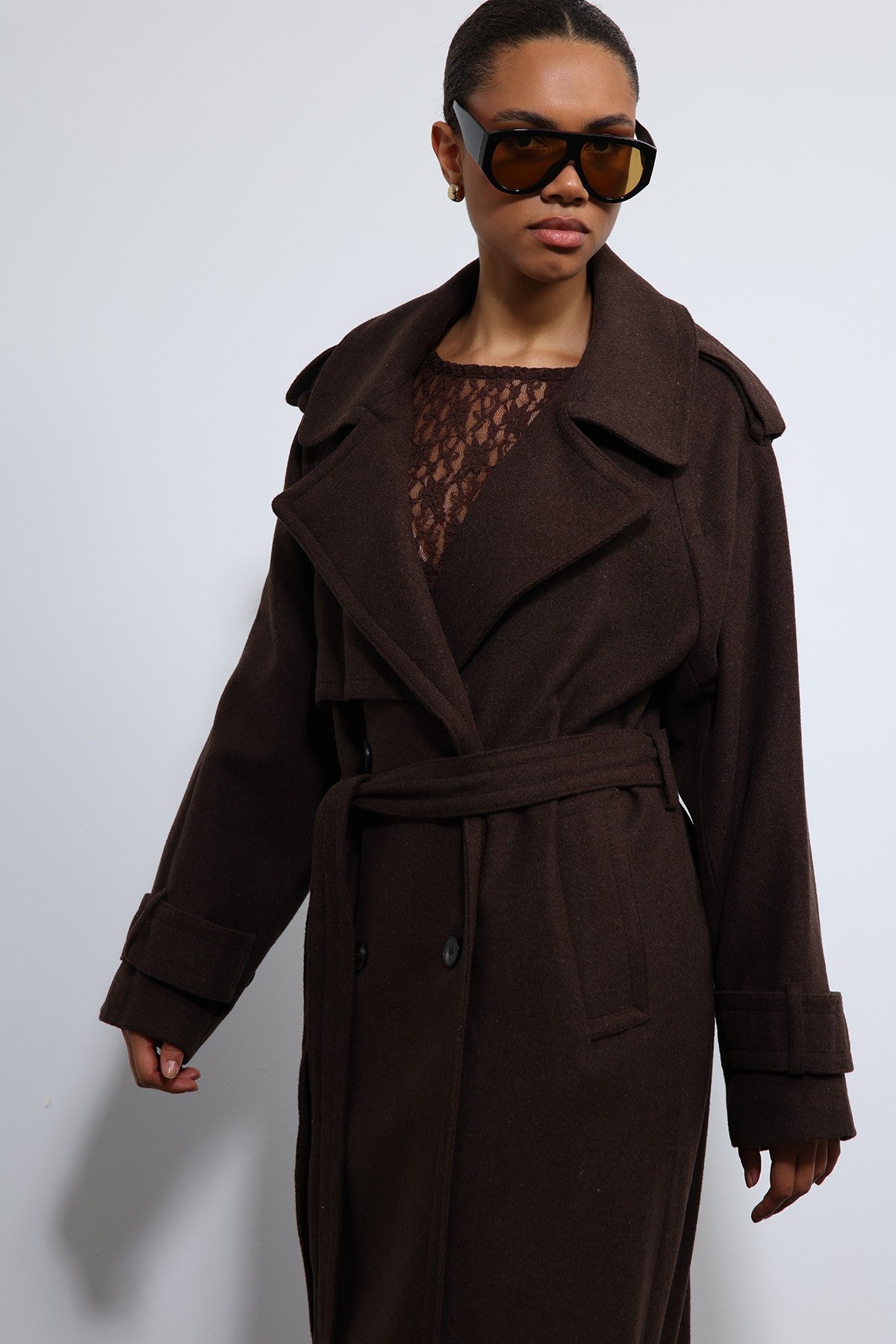 Antioch Oversized Belted Coat