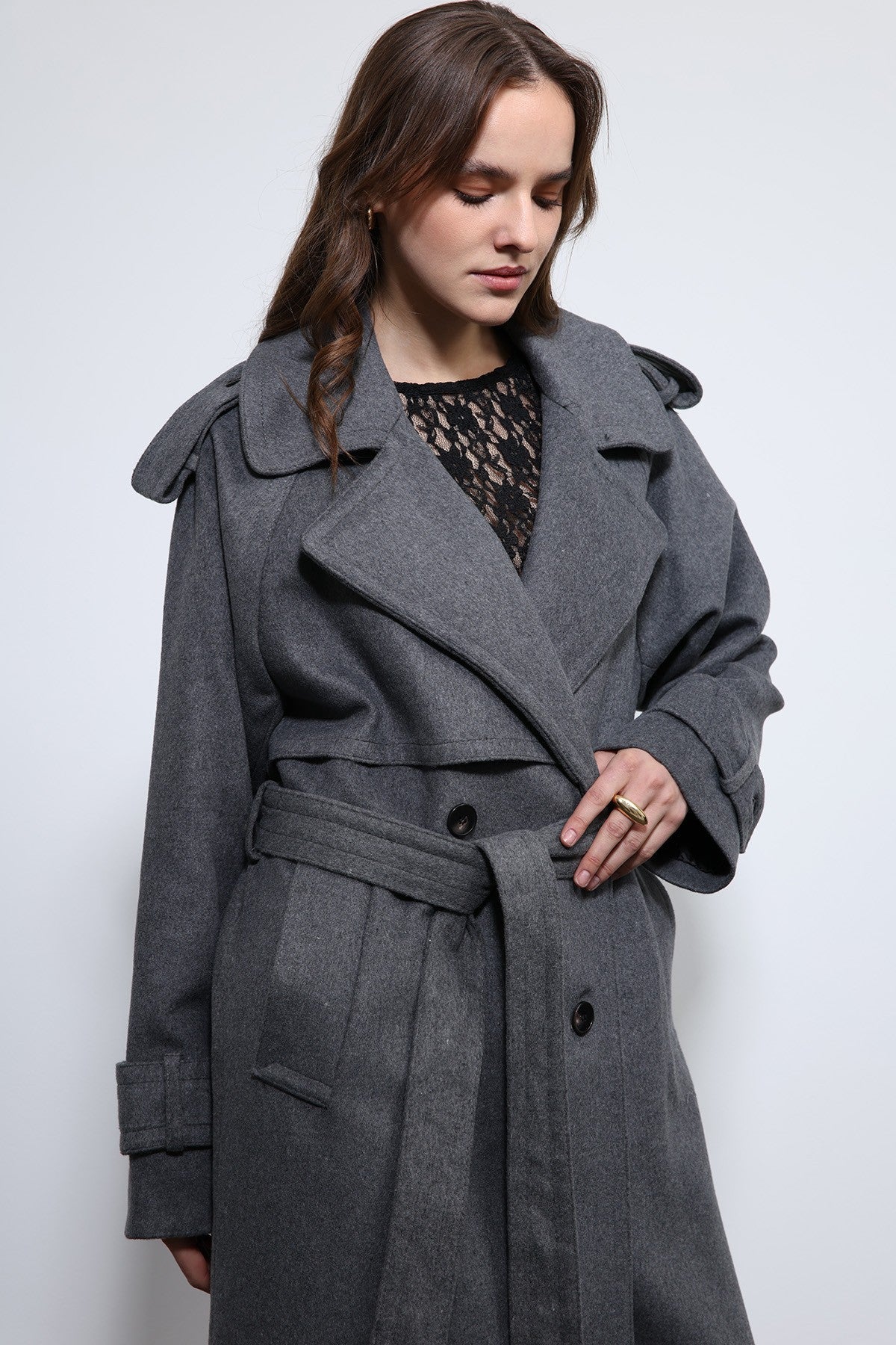 Antioch Oversized Belted Coat