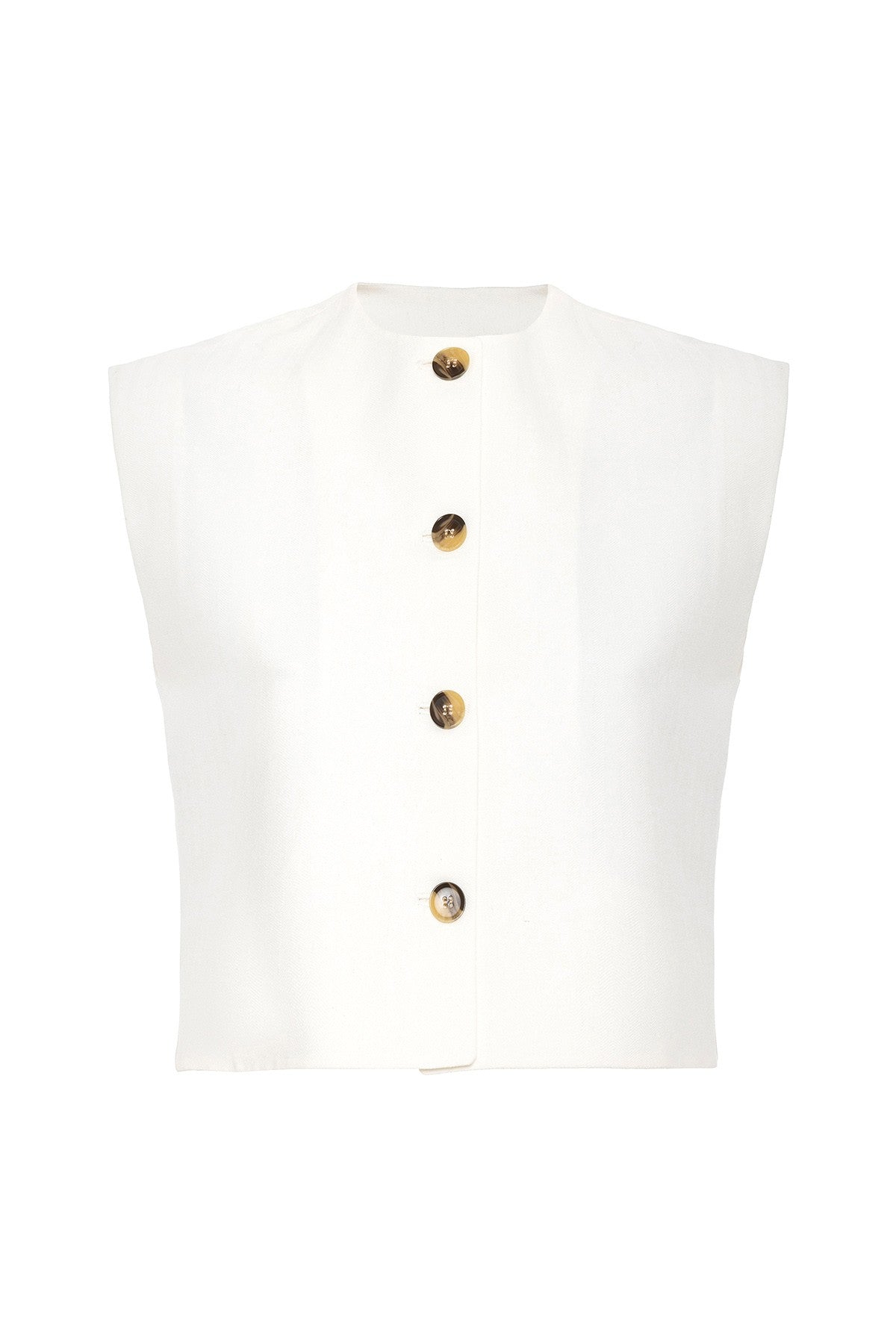 Women's Linen-Blend Vest