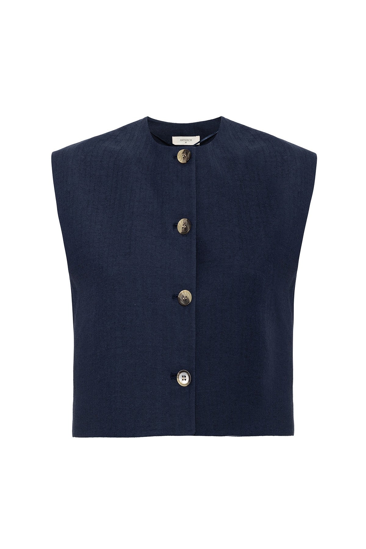 Women's Linen-Blend Vest