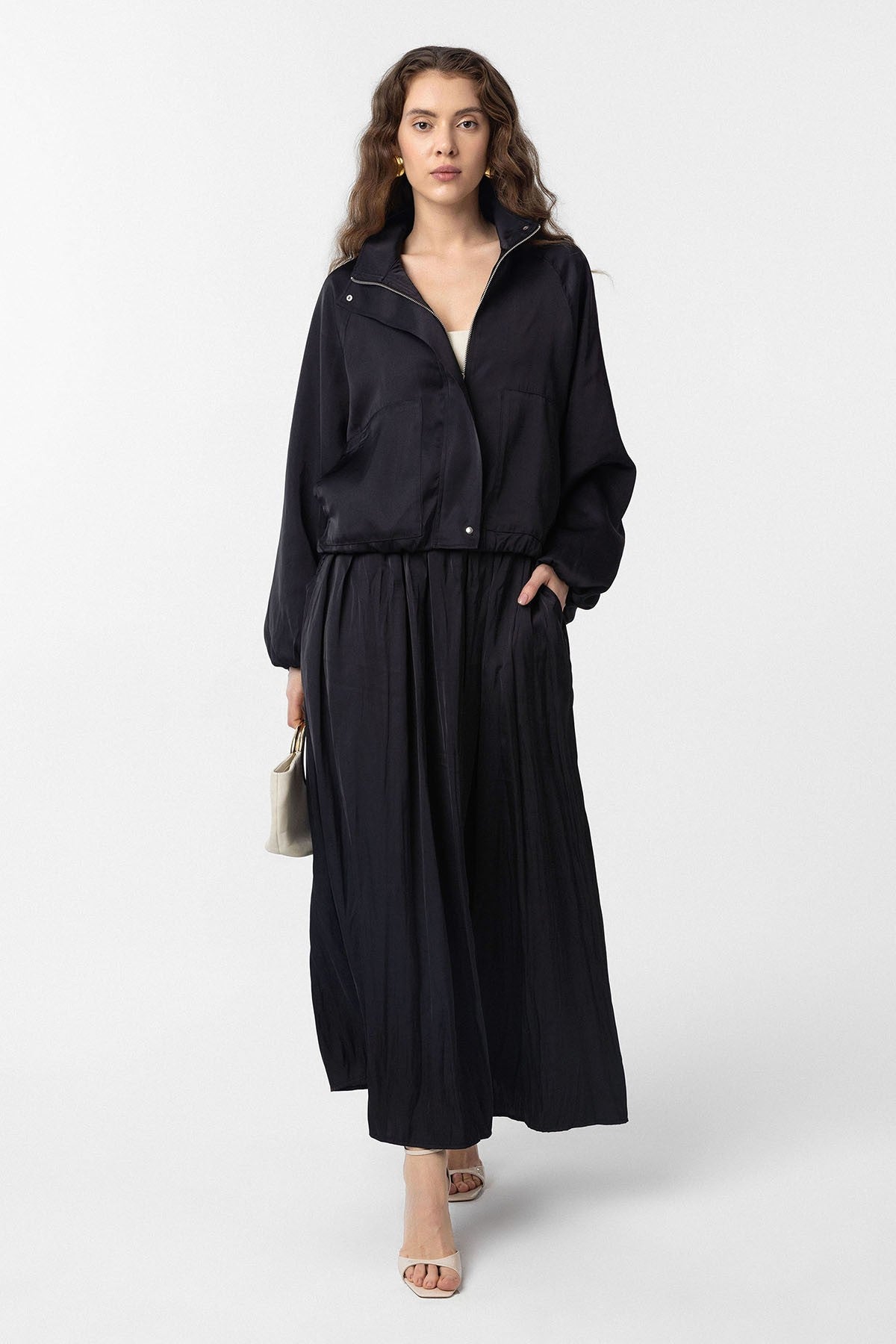 Antioch Stand-Up Collar Slim-Fit Women's Bomber Jacket