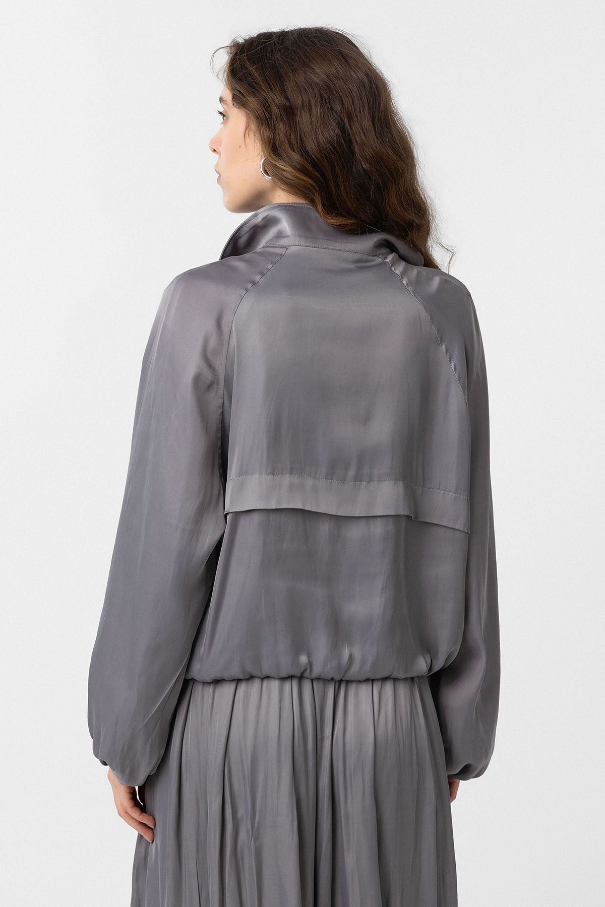 Antioch Stand-Up Collar Slim-Fit Women's Bomber Jacket