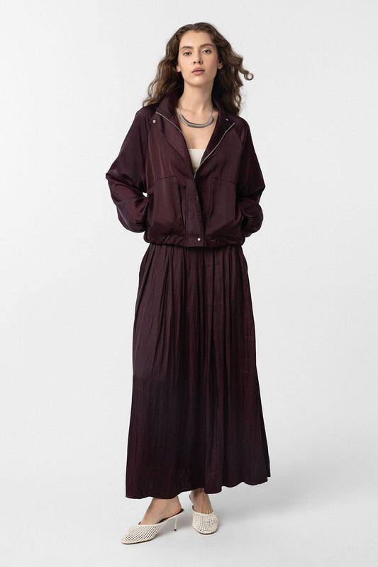 Antioch Stand-Up Collar Slim-Fit Women's Bomber Jacket
