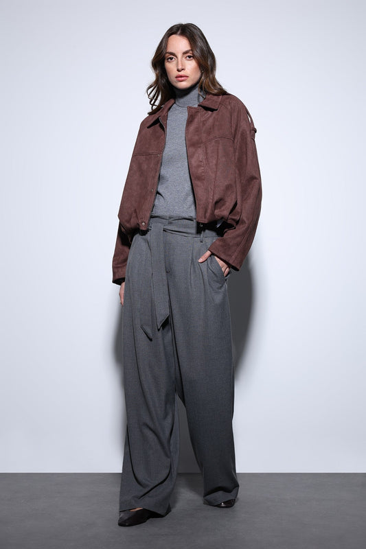 Antioch Suede-Look Women's Bomber Jacket