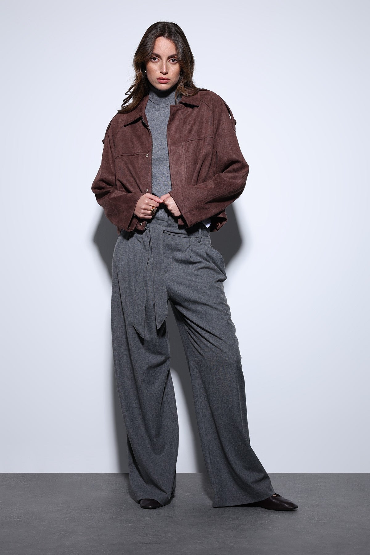 Antioch Suede-Look Women's Bomber Jacket