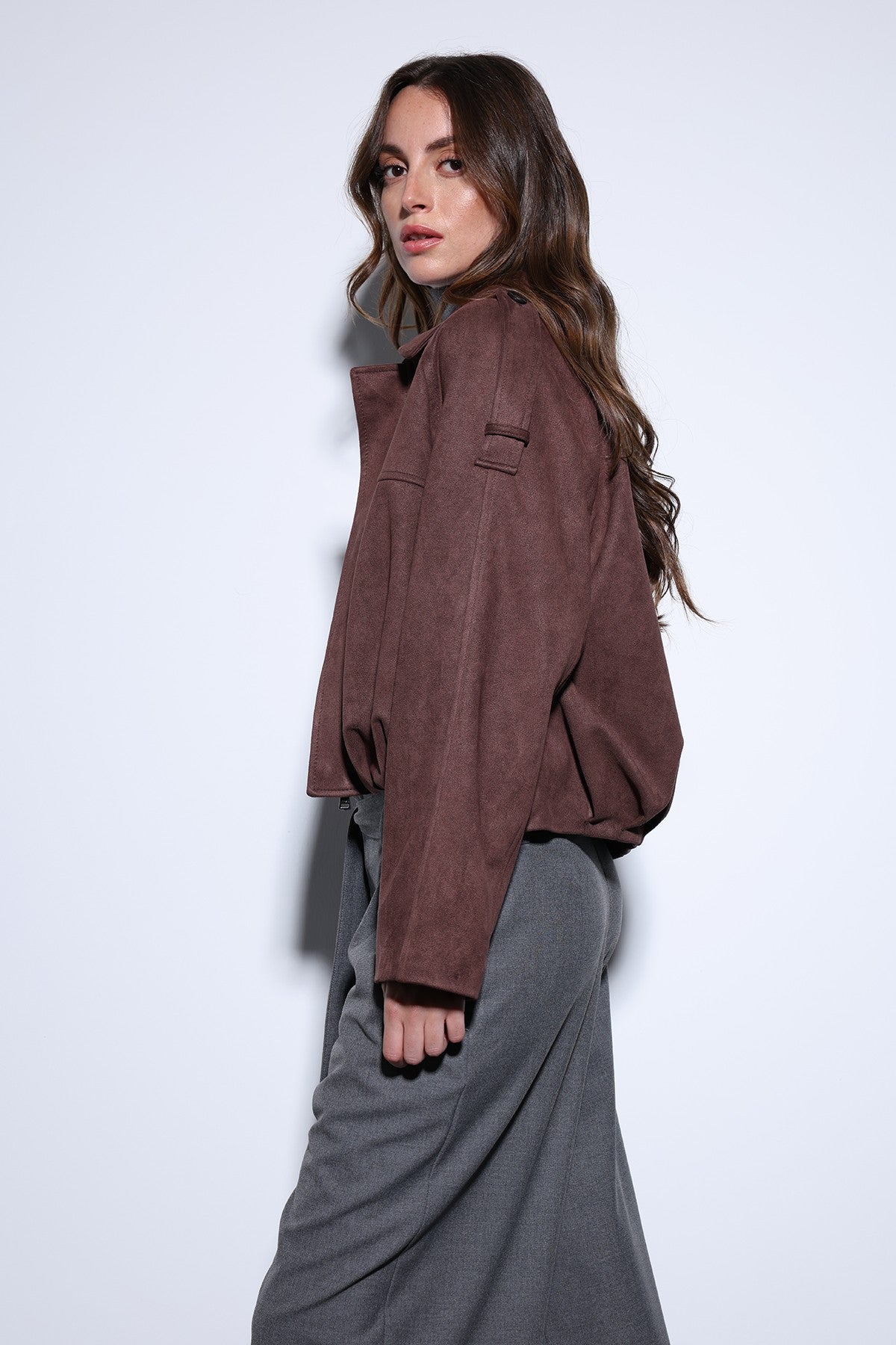 Antioch Suede-Look Women's Bomber Jacket